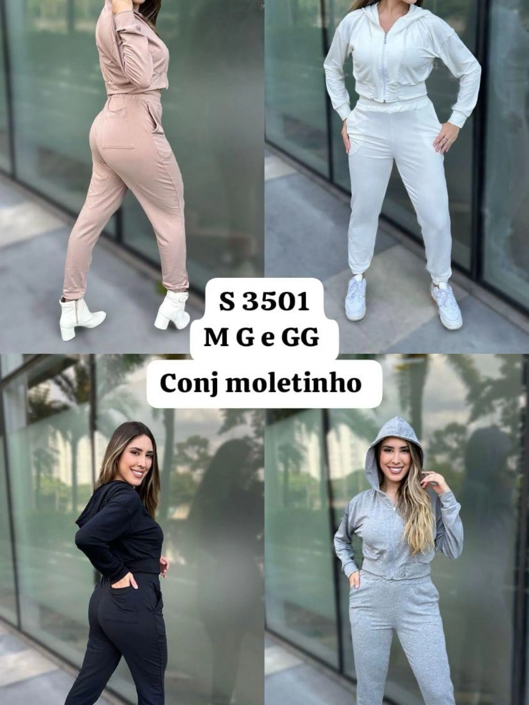 conjunto moletinho moda Fato de treino,S3501