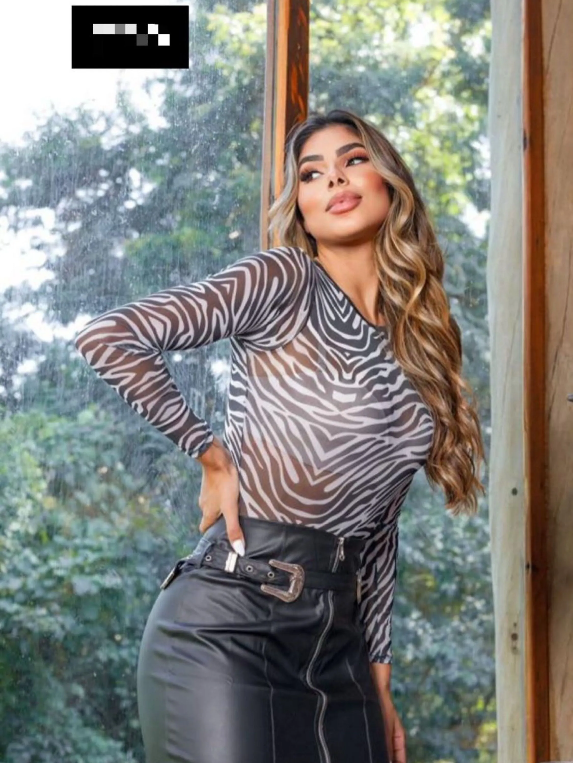 BODY TULE ZEBRA