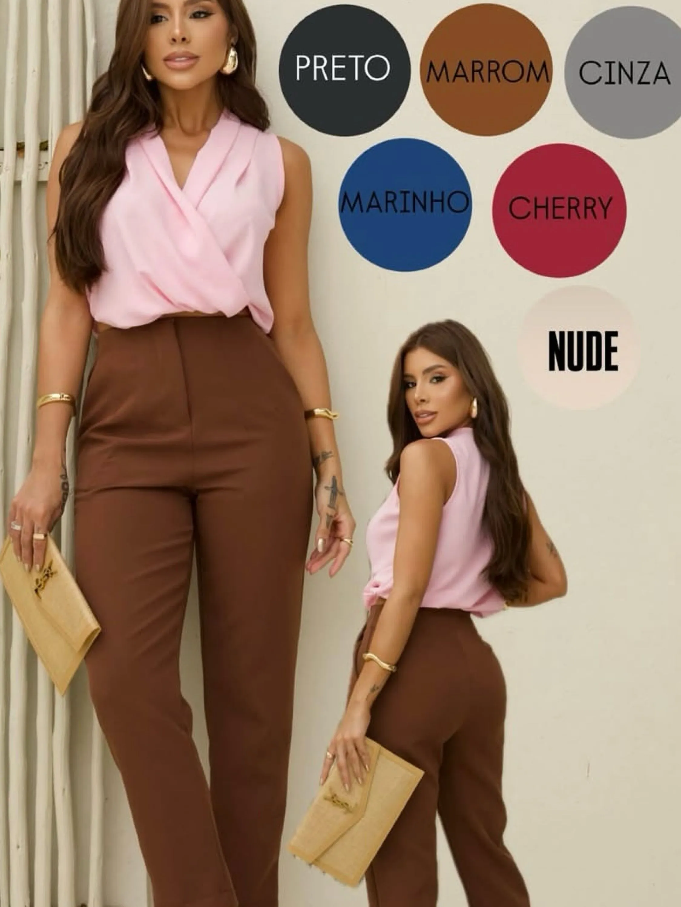 Calça Zara alfaiataria Premium corte reto