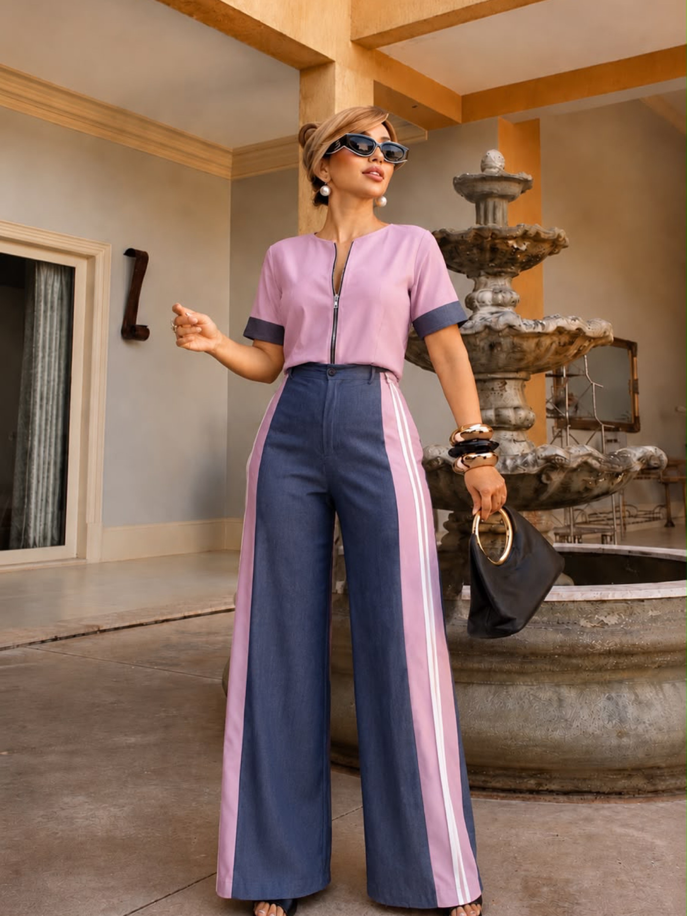 Conjunto Marília blusa + calça inverno country novidades