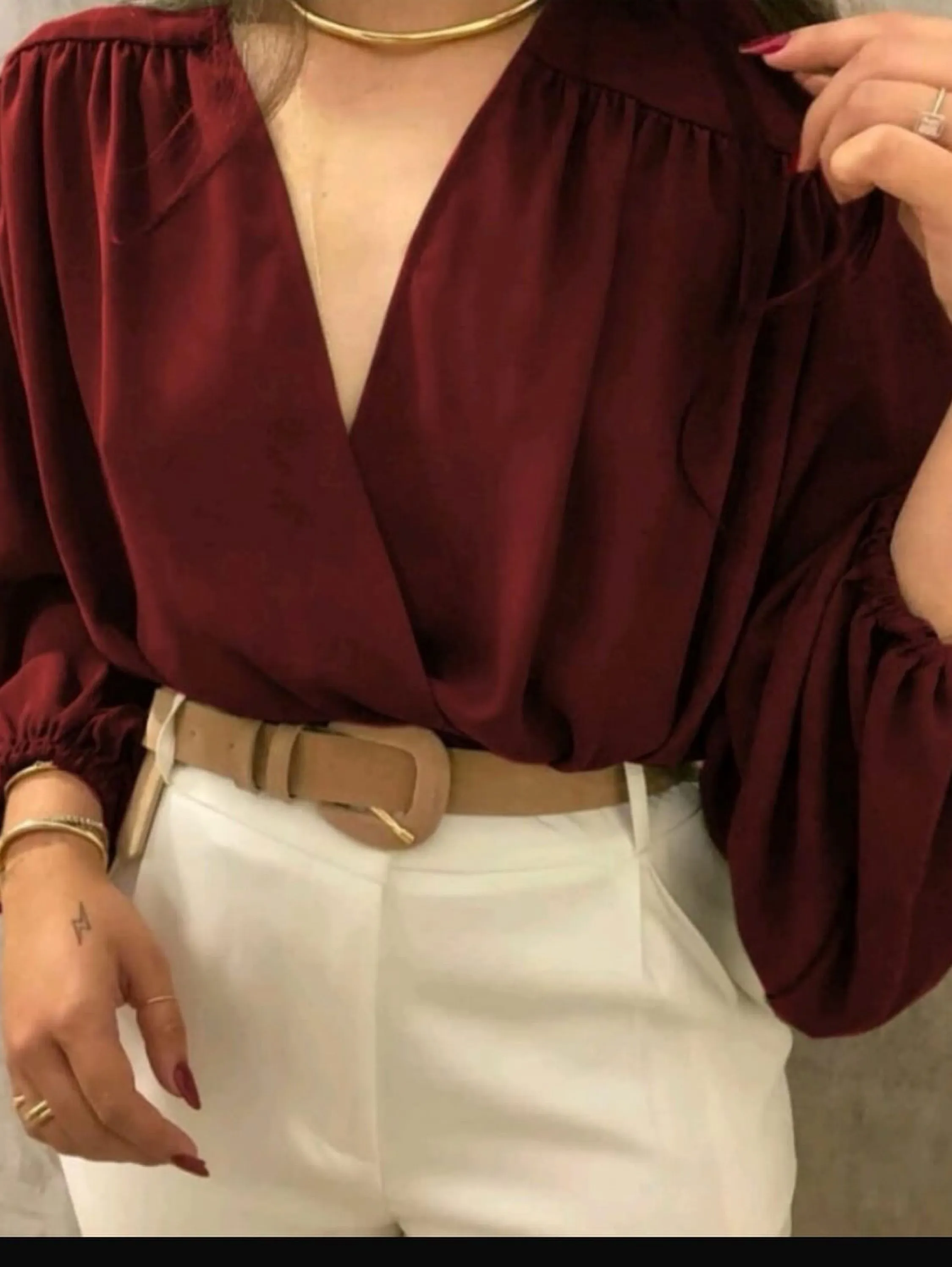 Blusa manga longa