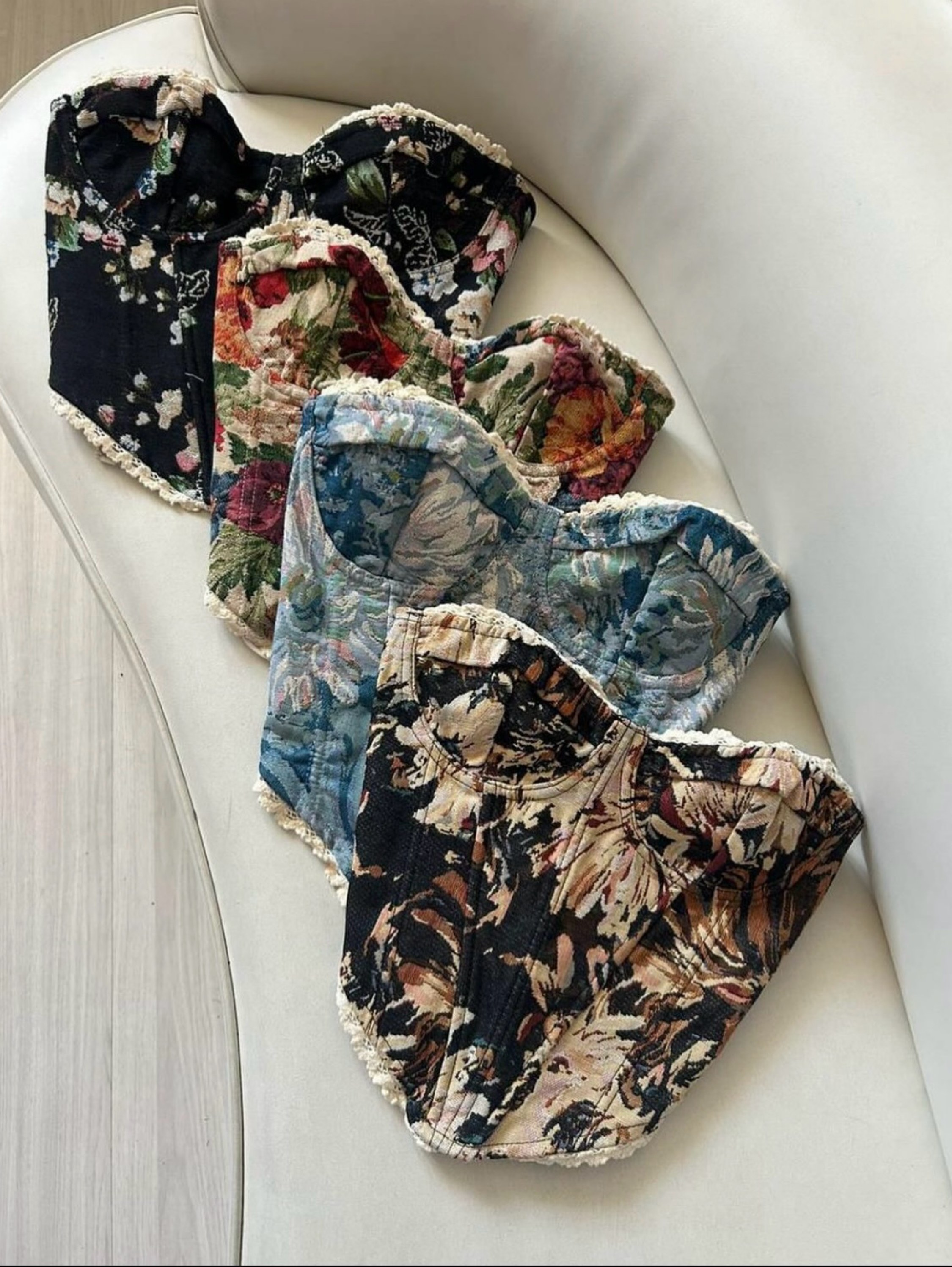 Corselete blusa floral