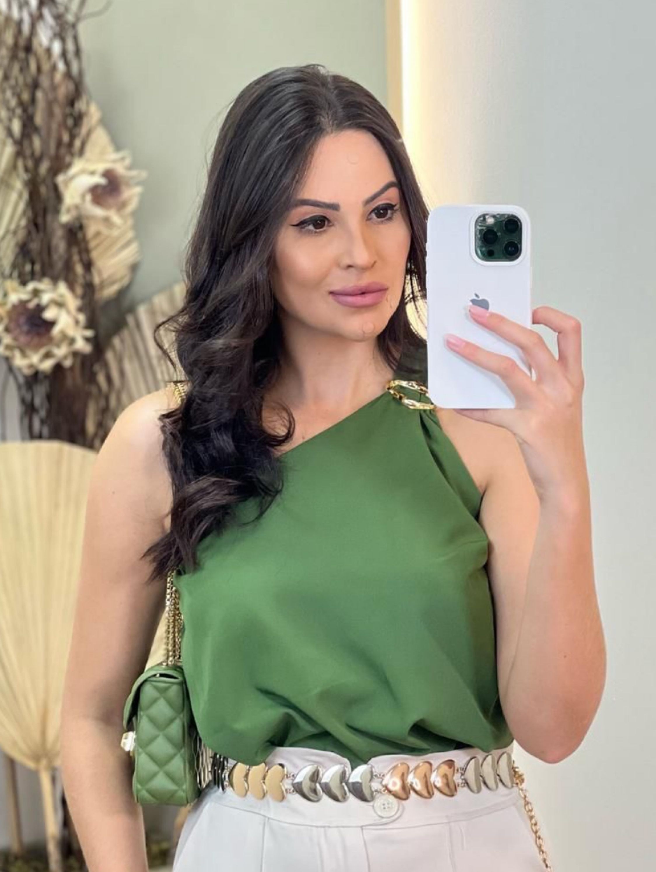 Blusa Duna medalhão com acessórios