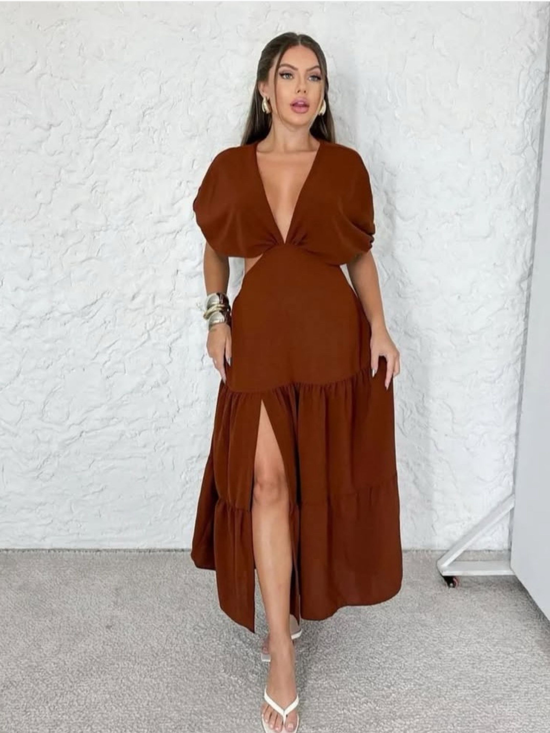 Vestido Longo midi Verão novidade lançamento