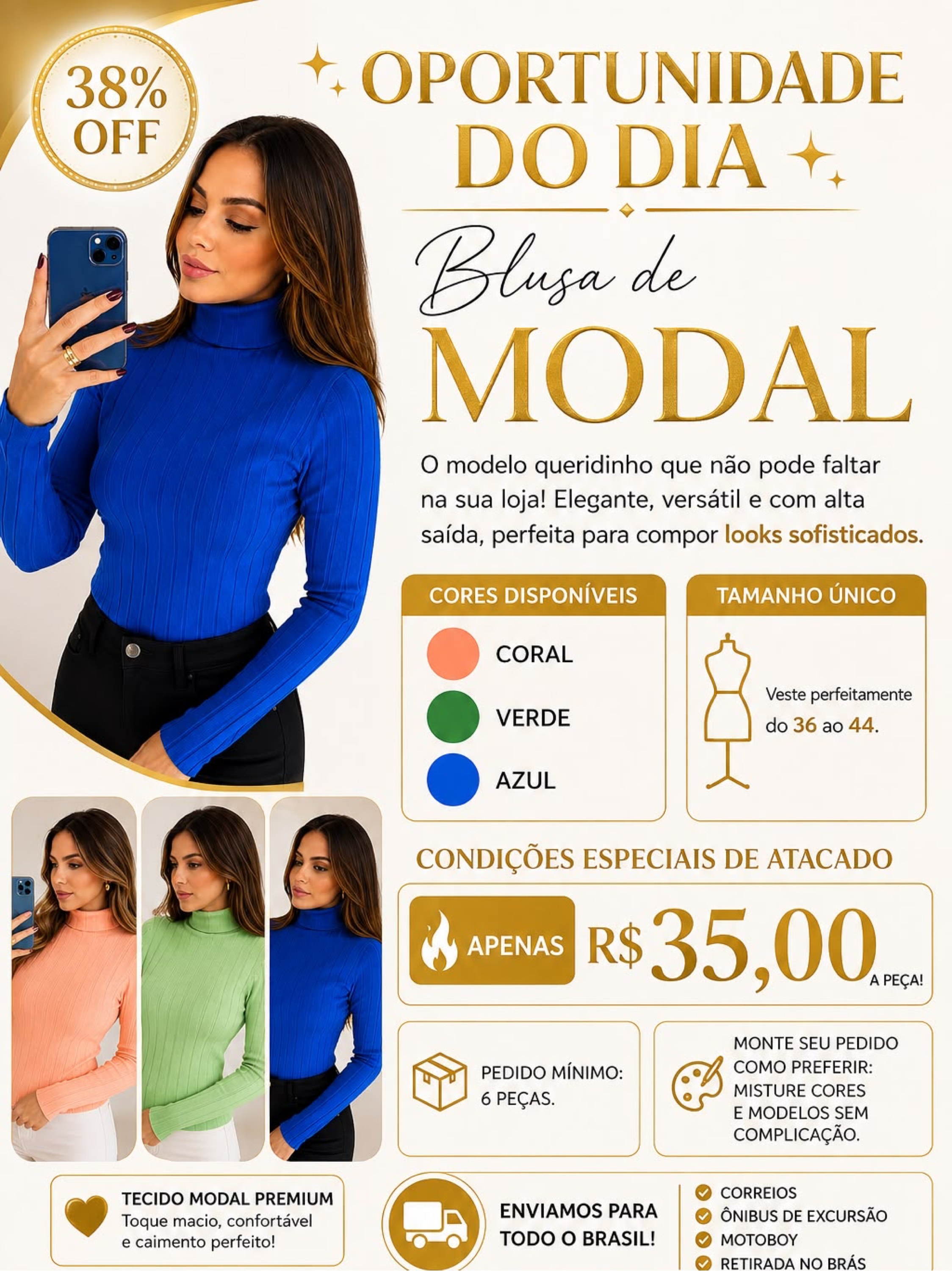 Blusa modal cacharrel