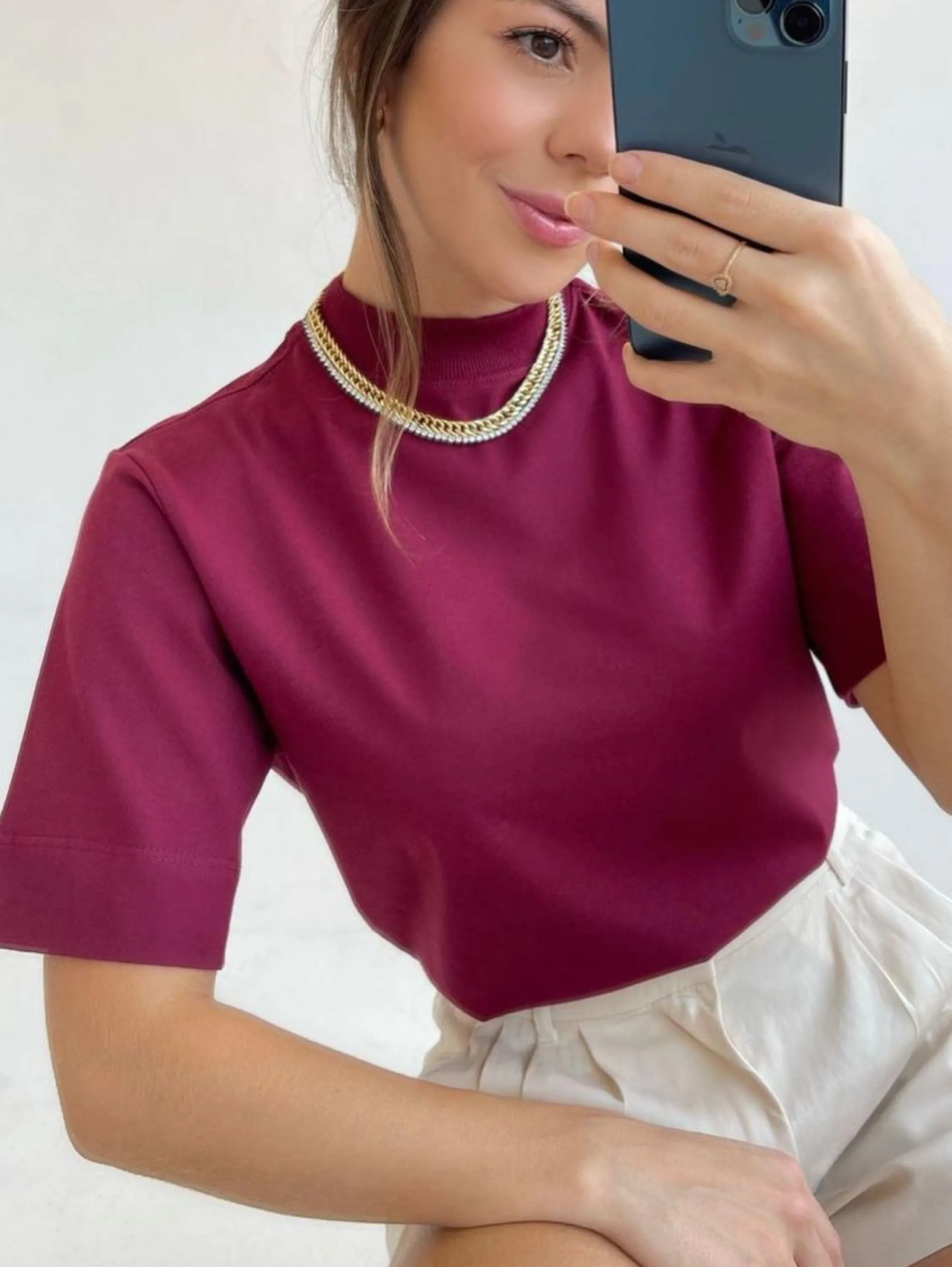 Blusa zara algodão T-shirt