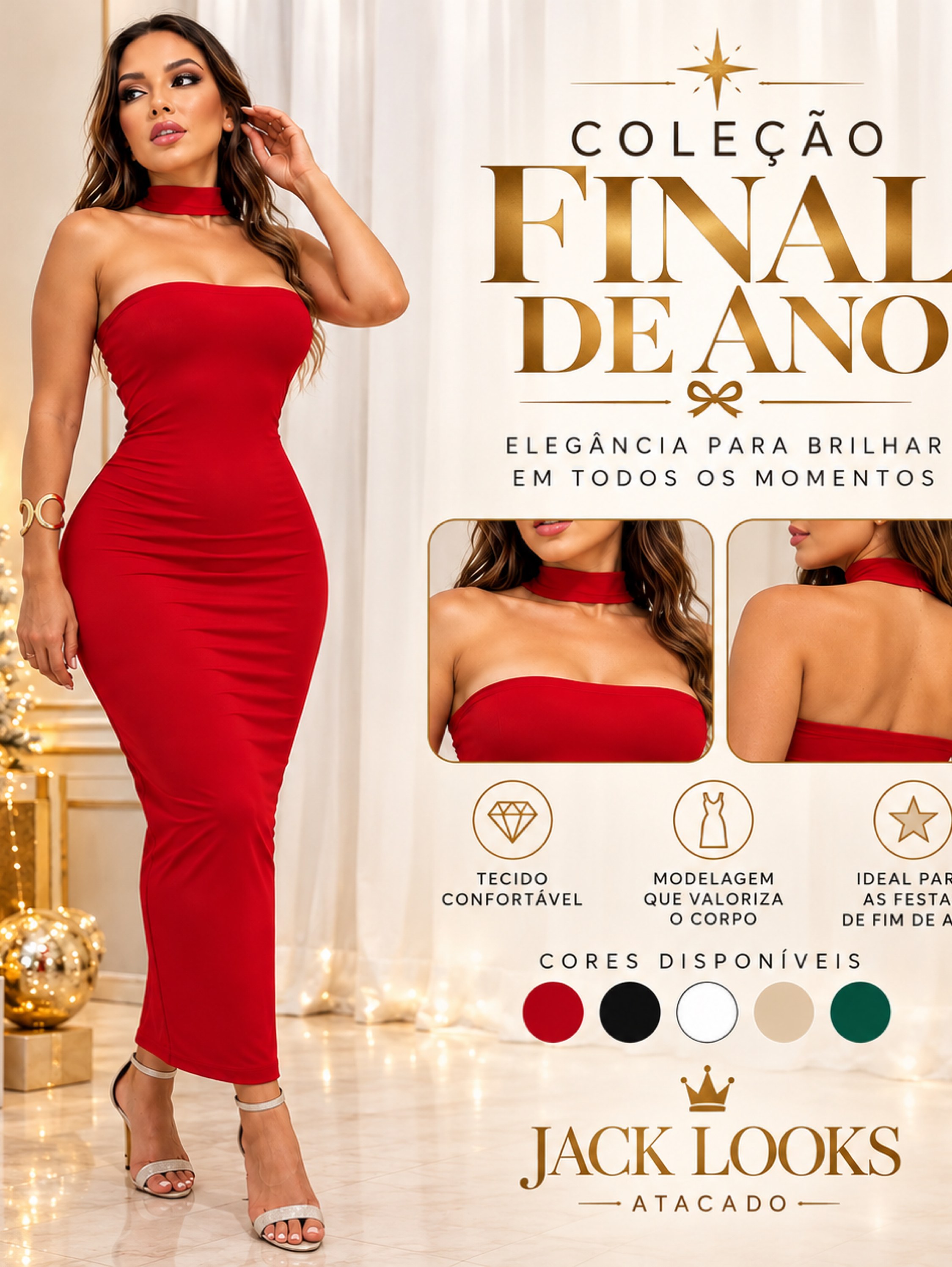 Vestido jack coleção fim de ano