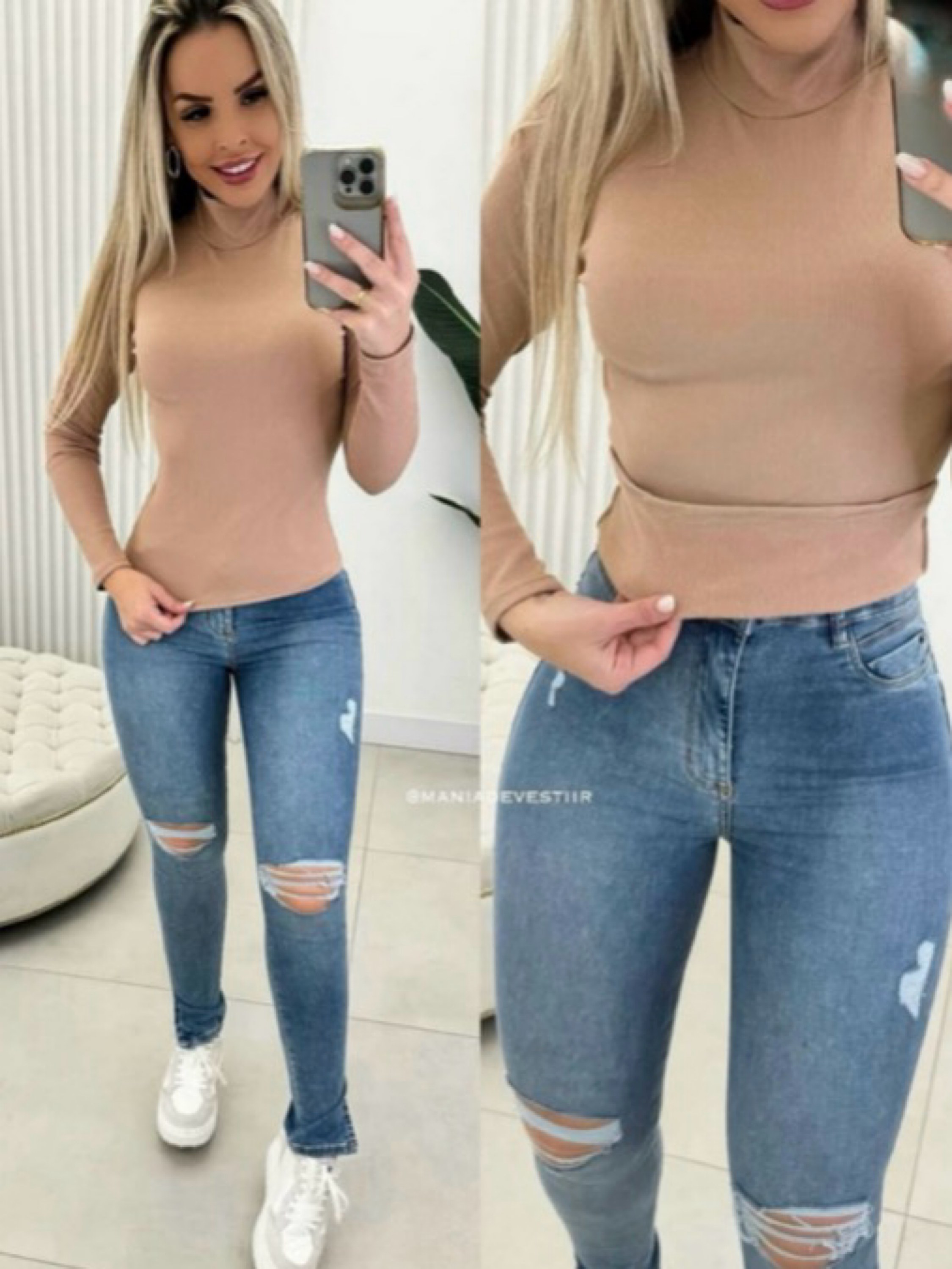 Blusa Cacharrel térmica peluciada