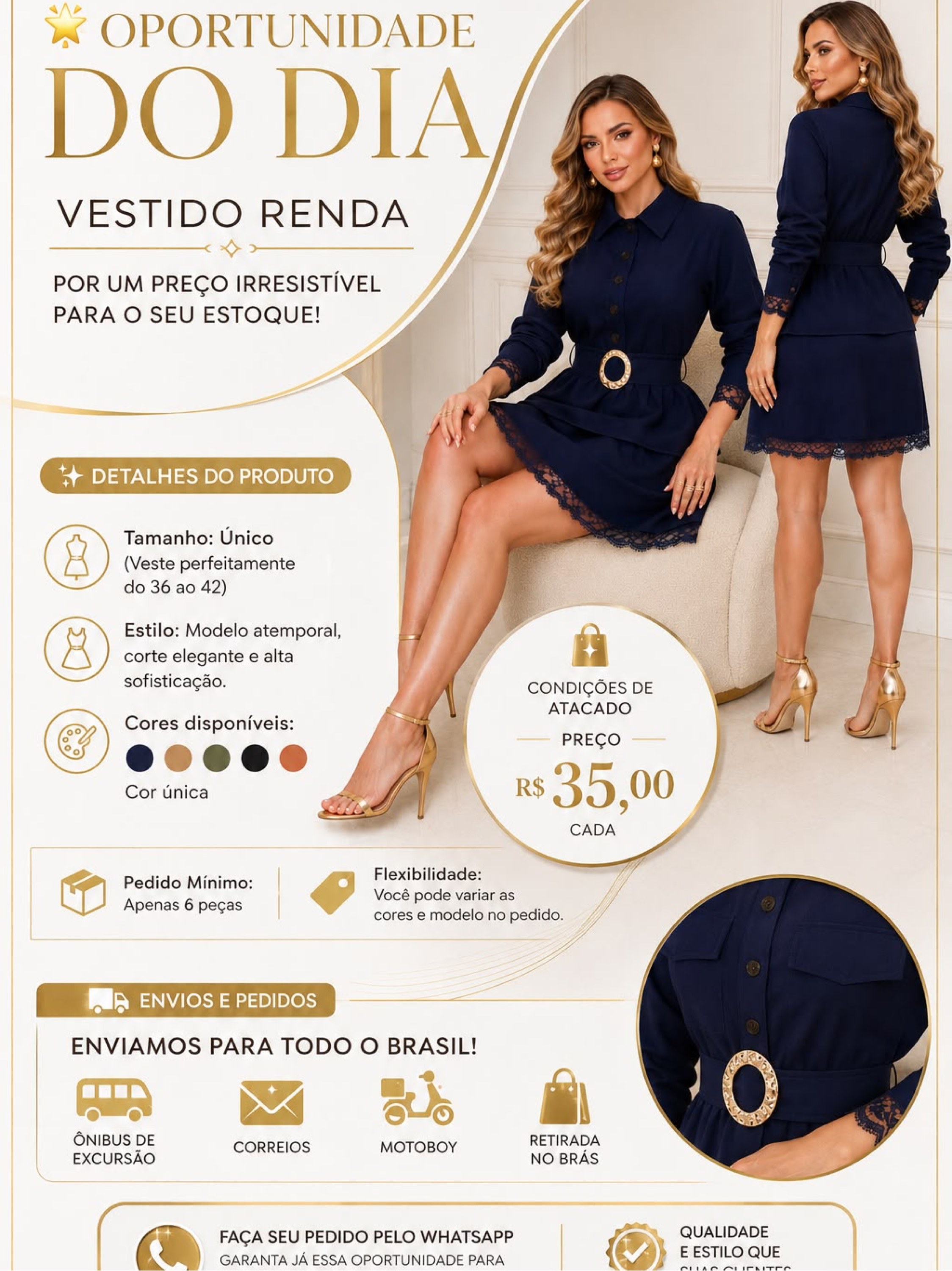 Vestido Rendado