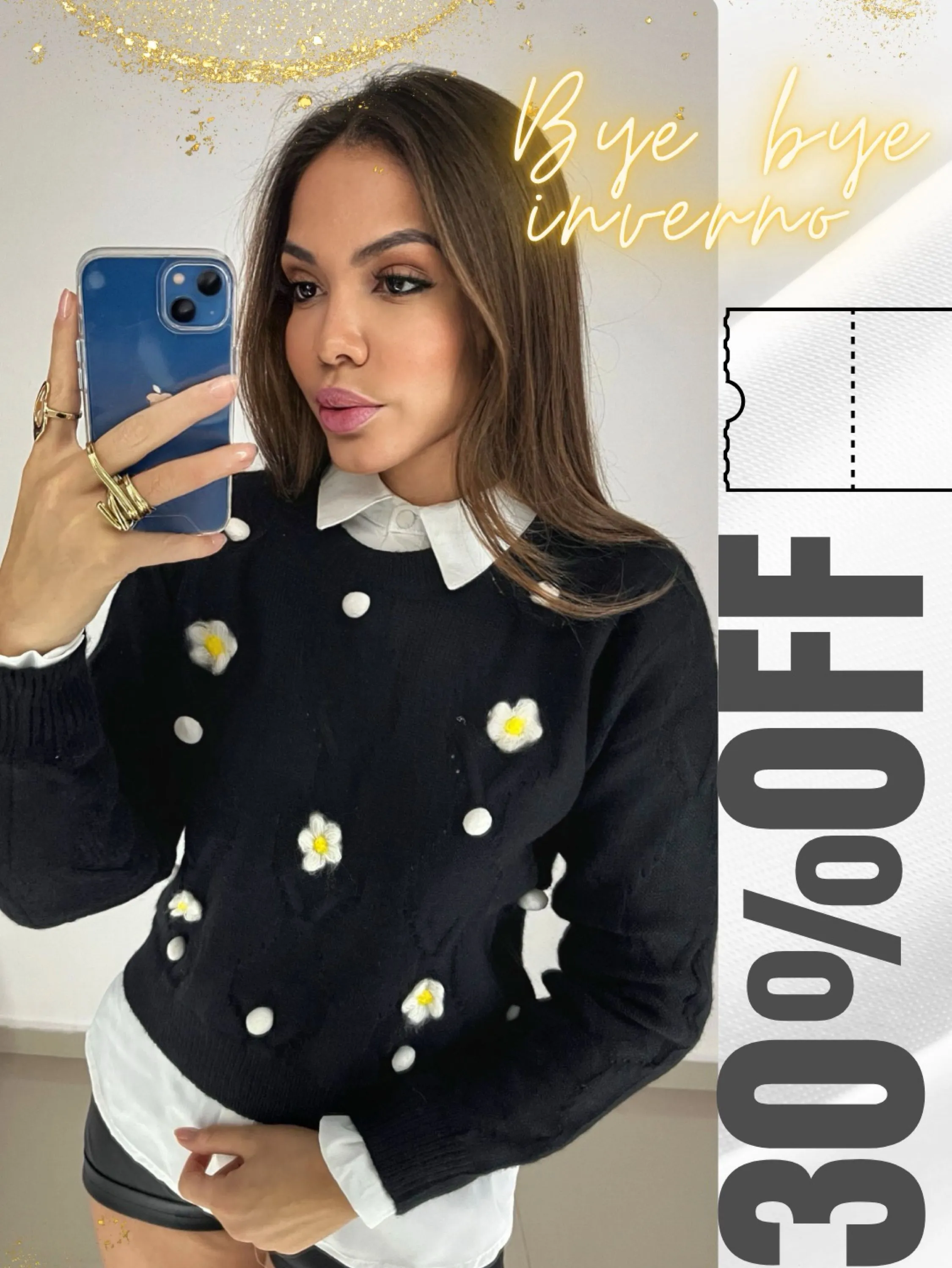 Blusa manga longa