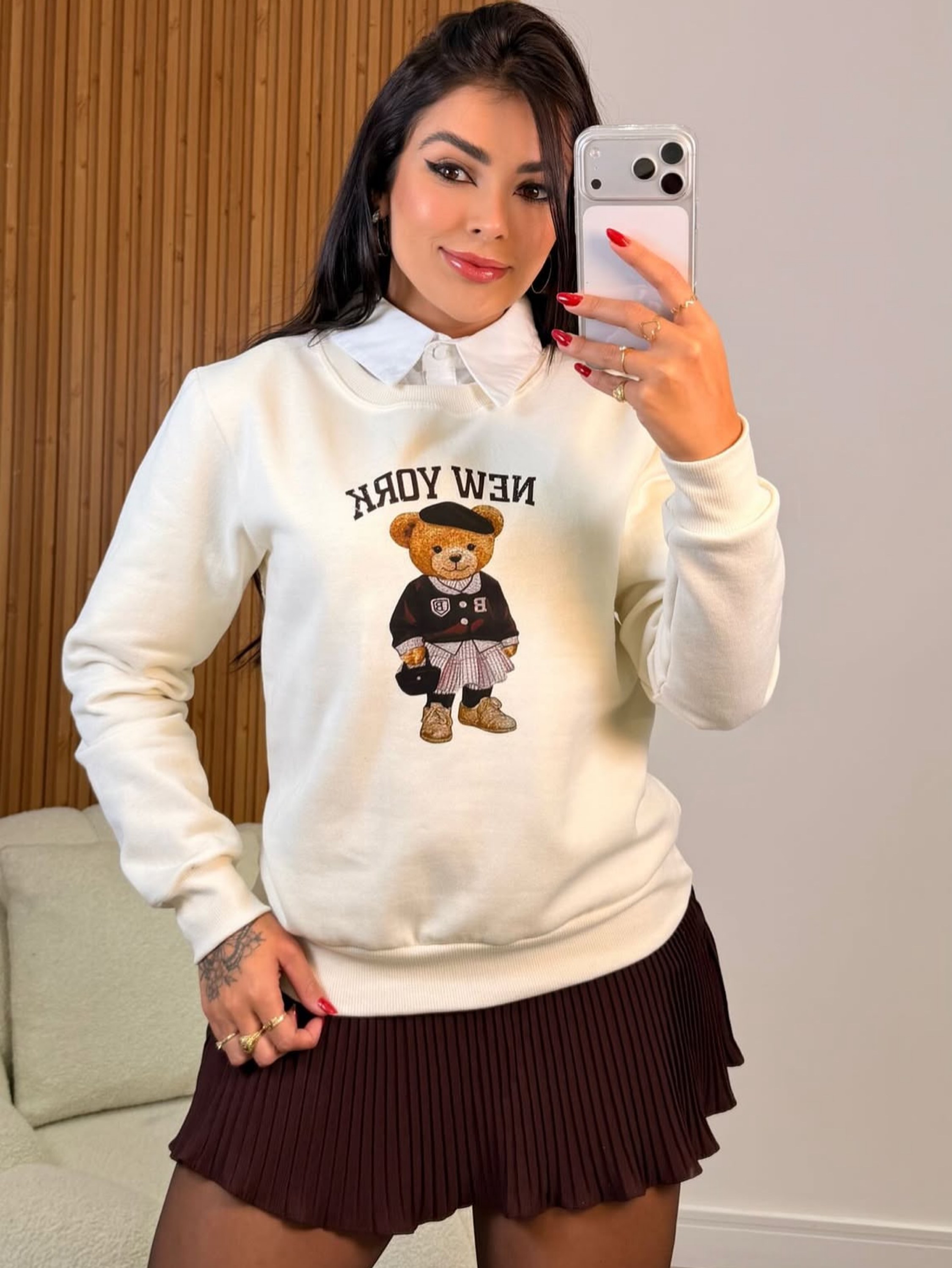 Blusa moletom urso