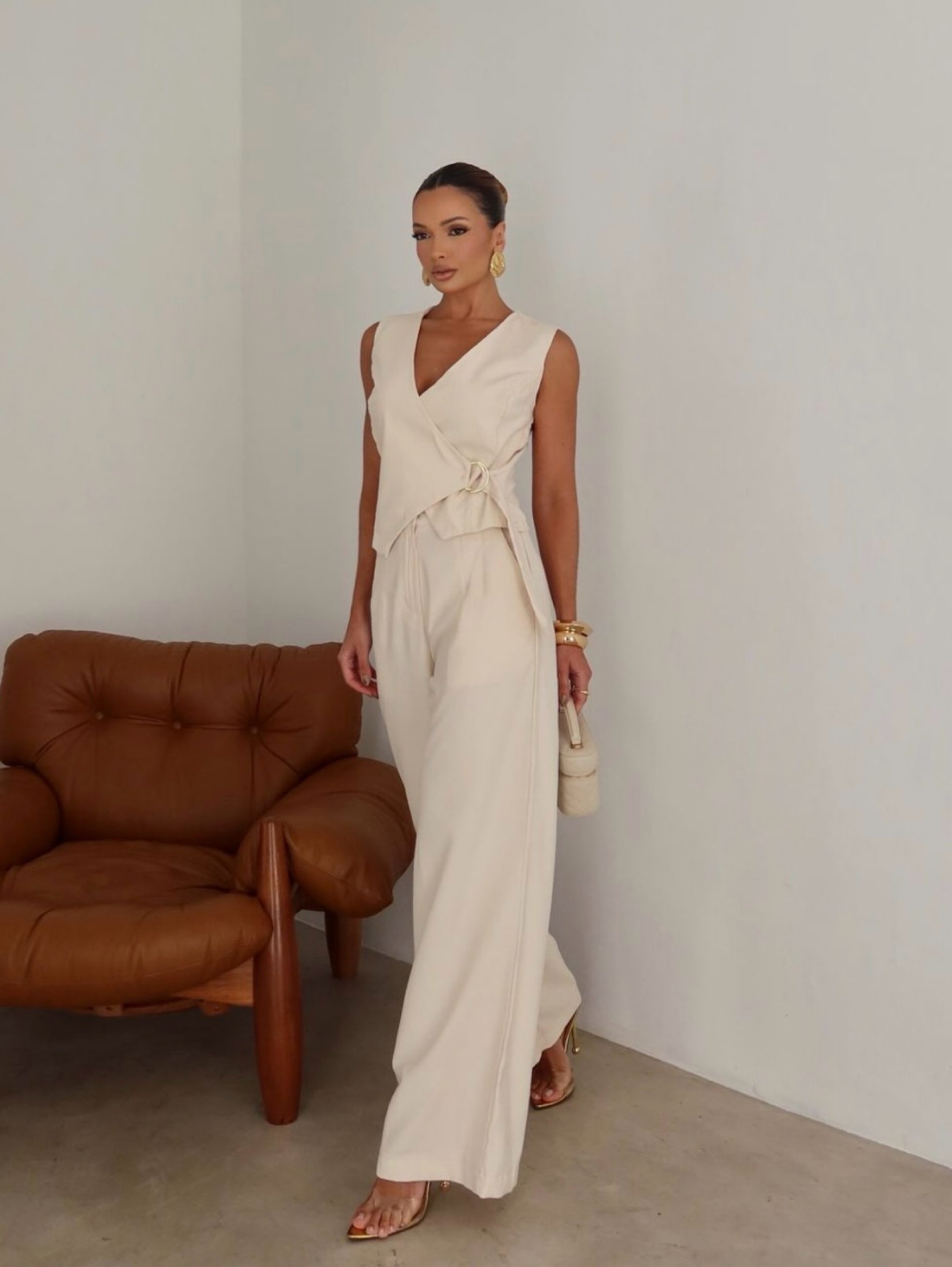 Conjunto linho Grazi calça+ blusa