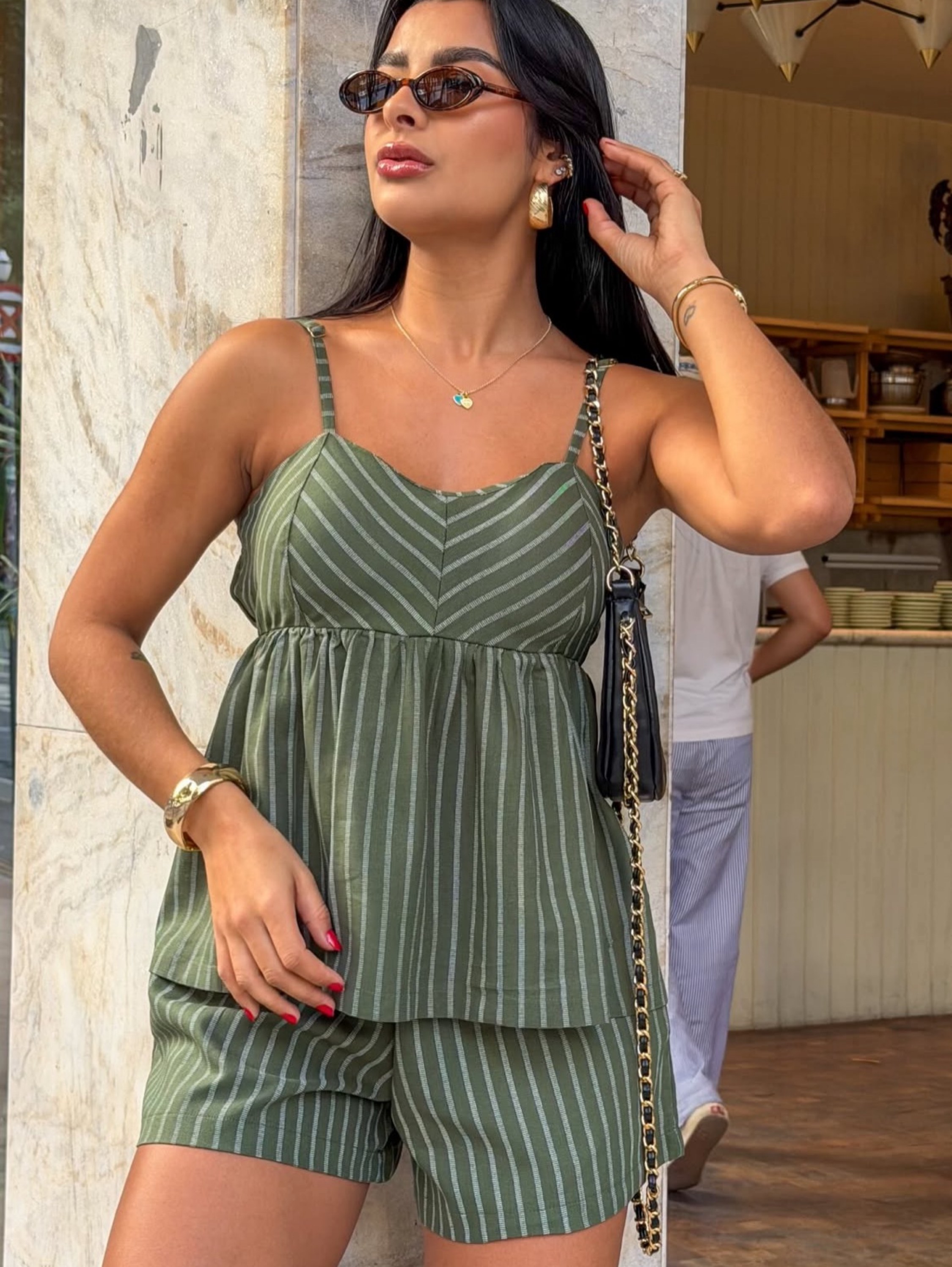 Conjunto Ângela short blusa