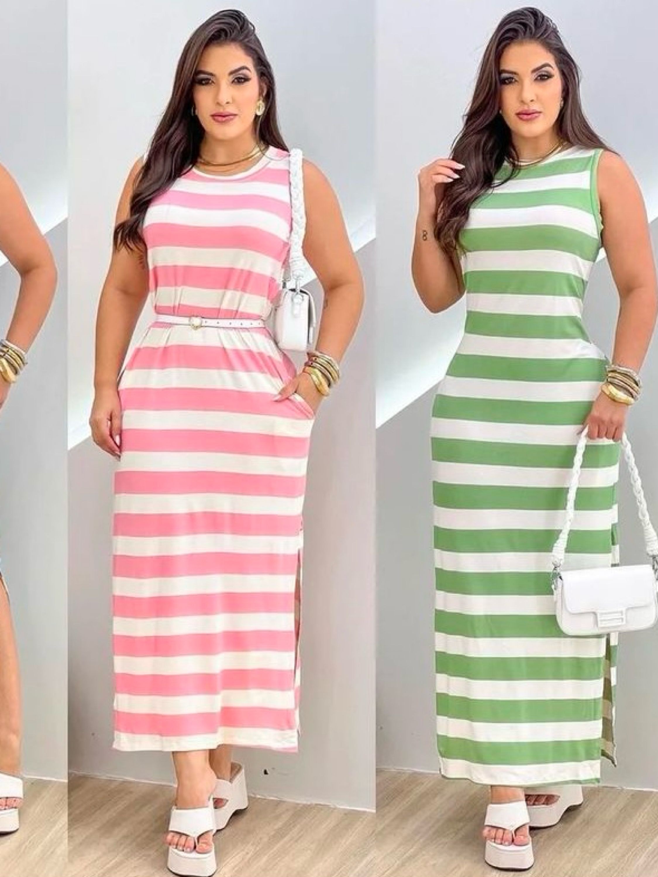 Vestido Viscolycra Regata Verão lançamento