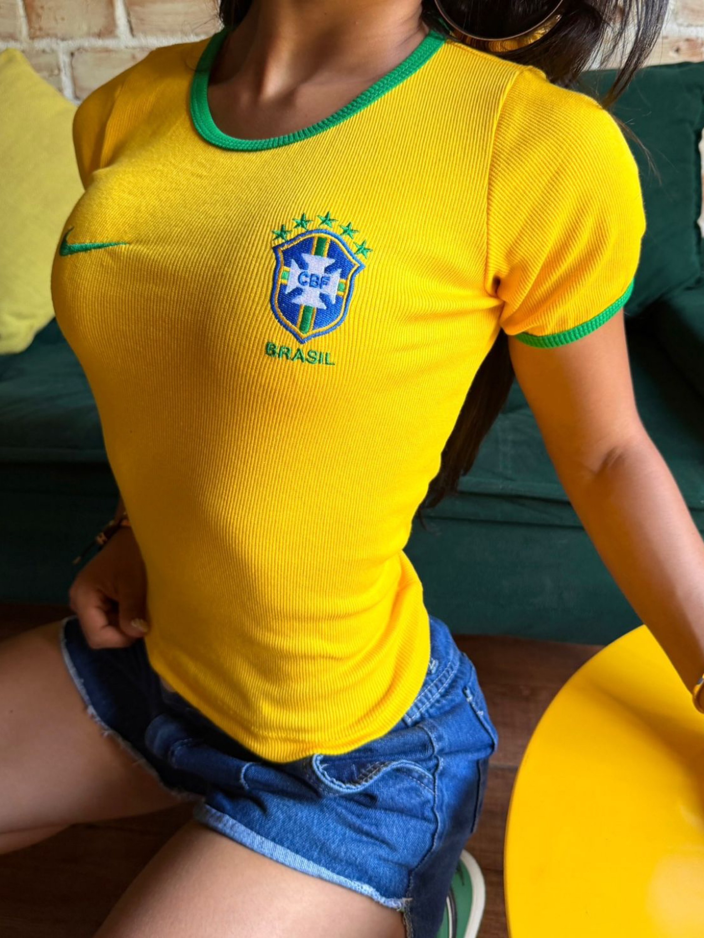 Blusa com manga Brasil