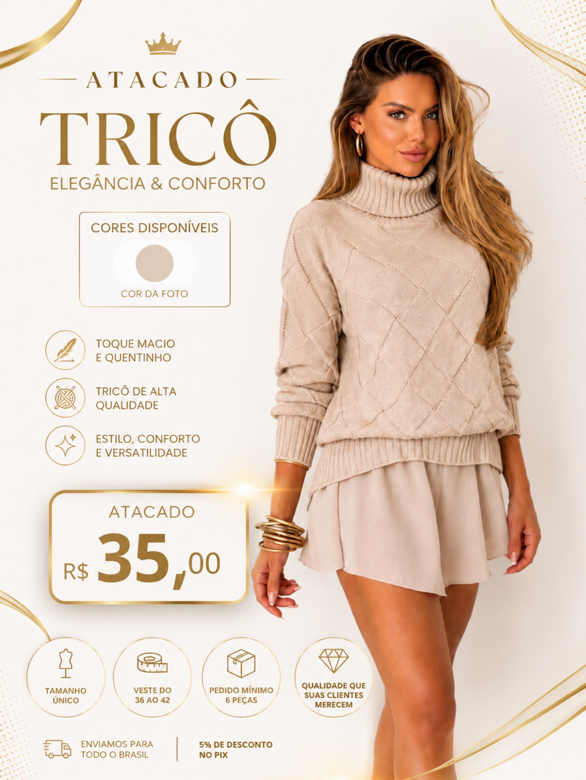 Blusa tricô