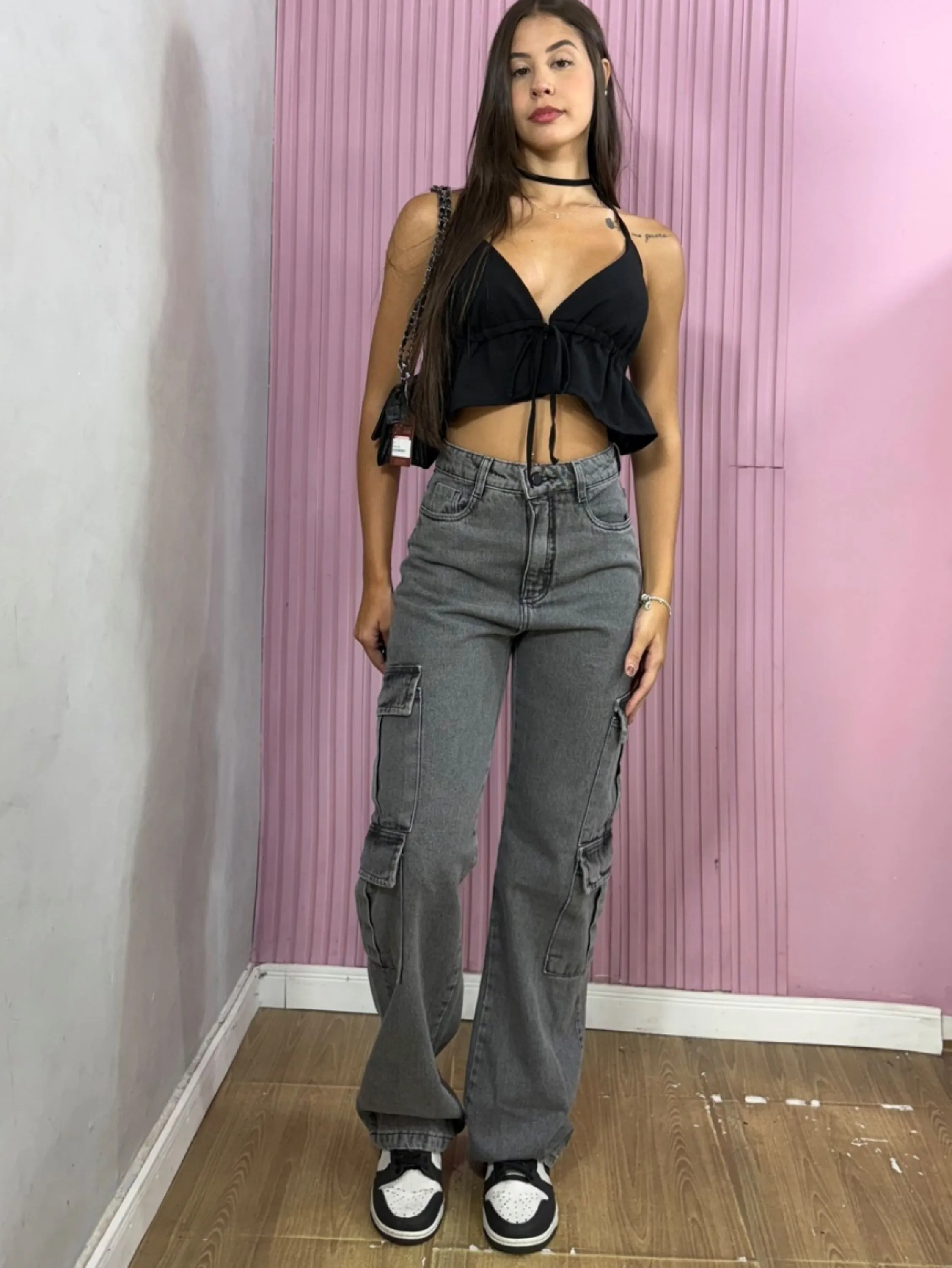 Calça cargo 4 bolso Grafite