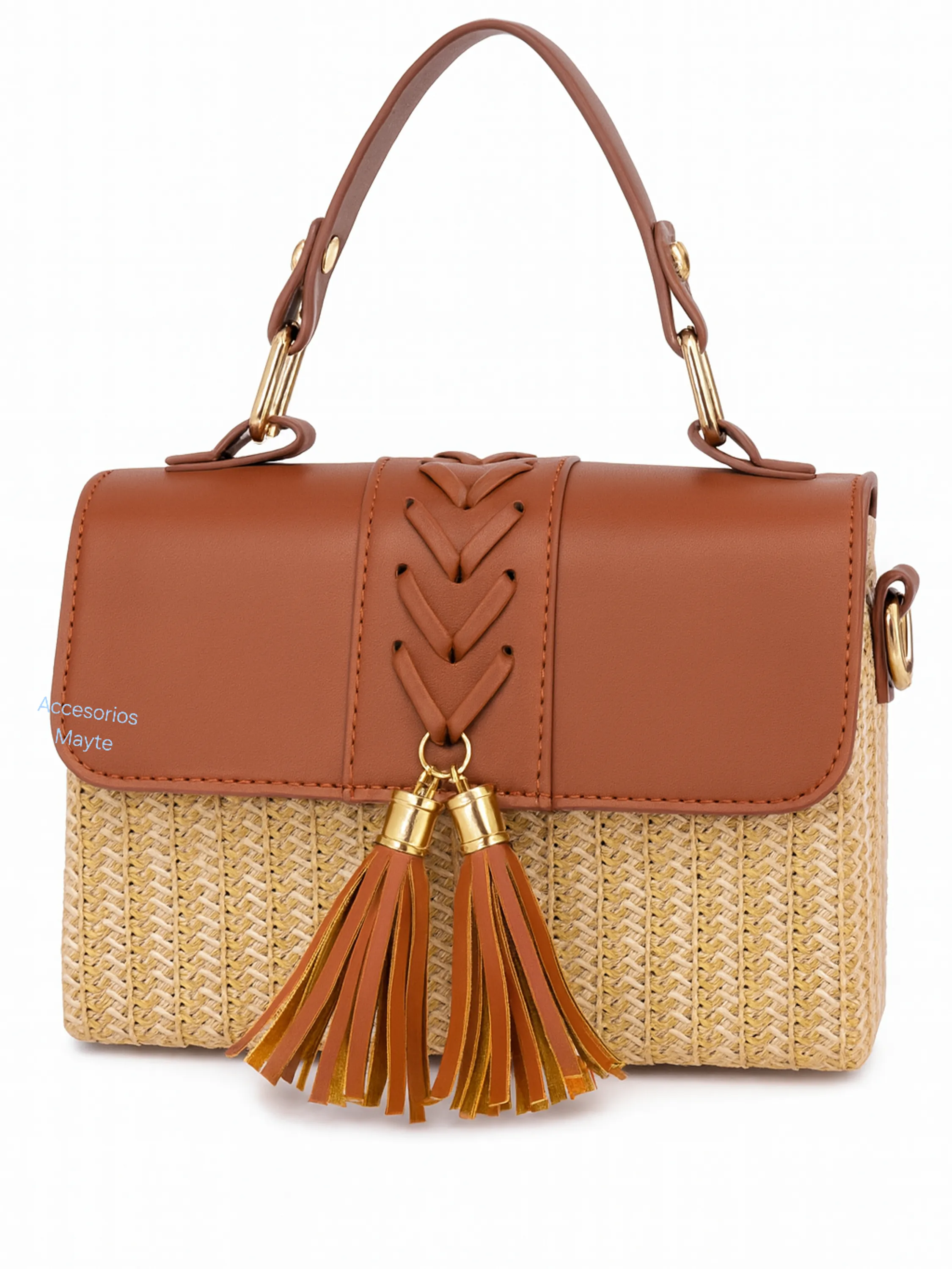 Bolsa  de palha chique