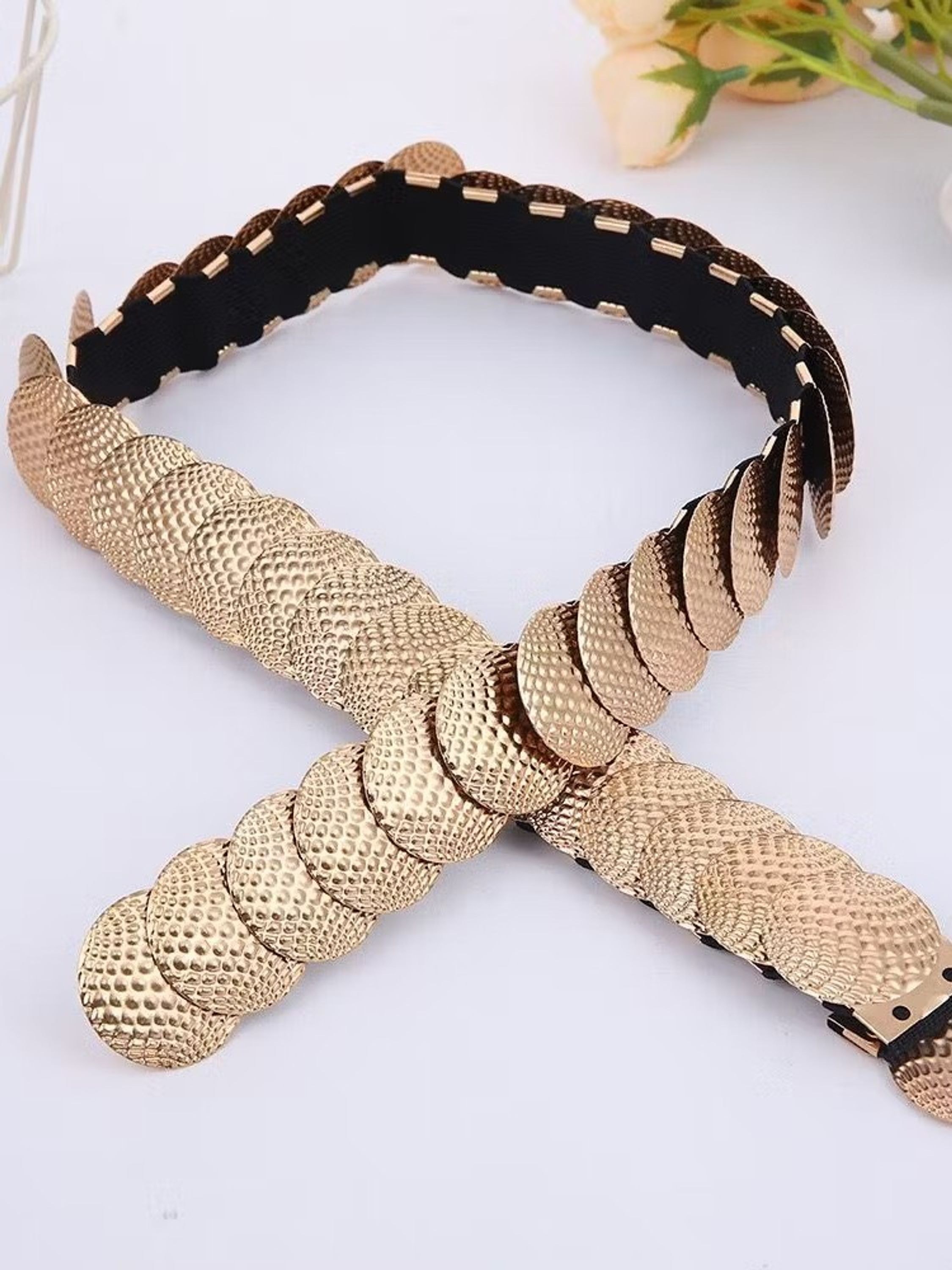 Cinto Elastico com Moeda Modelo Country