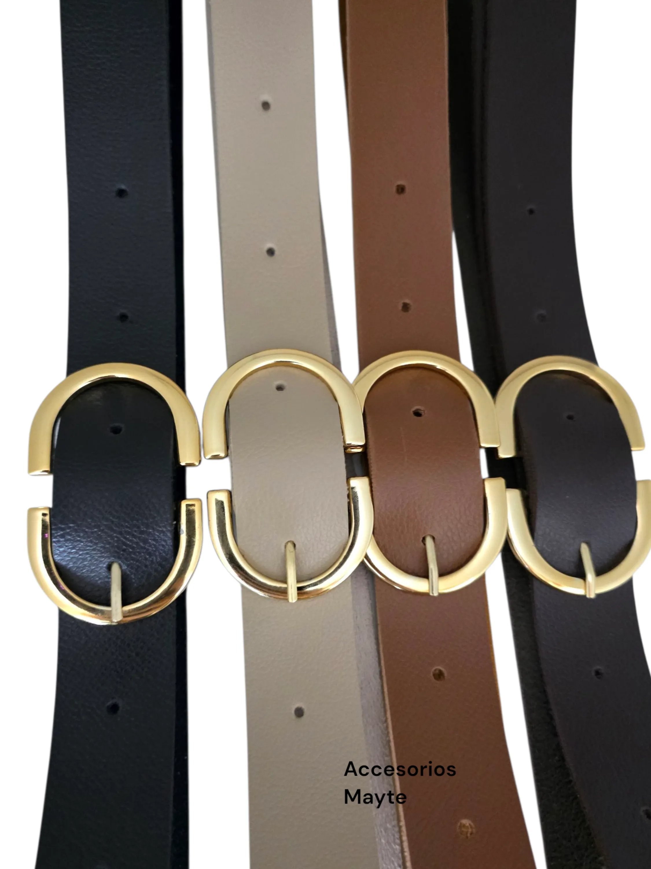 Kits 4 cintos feminino com fivela D