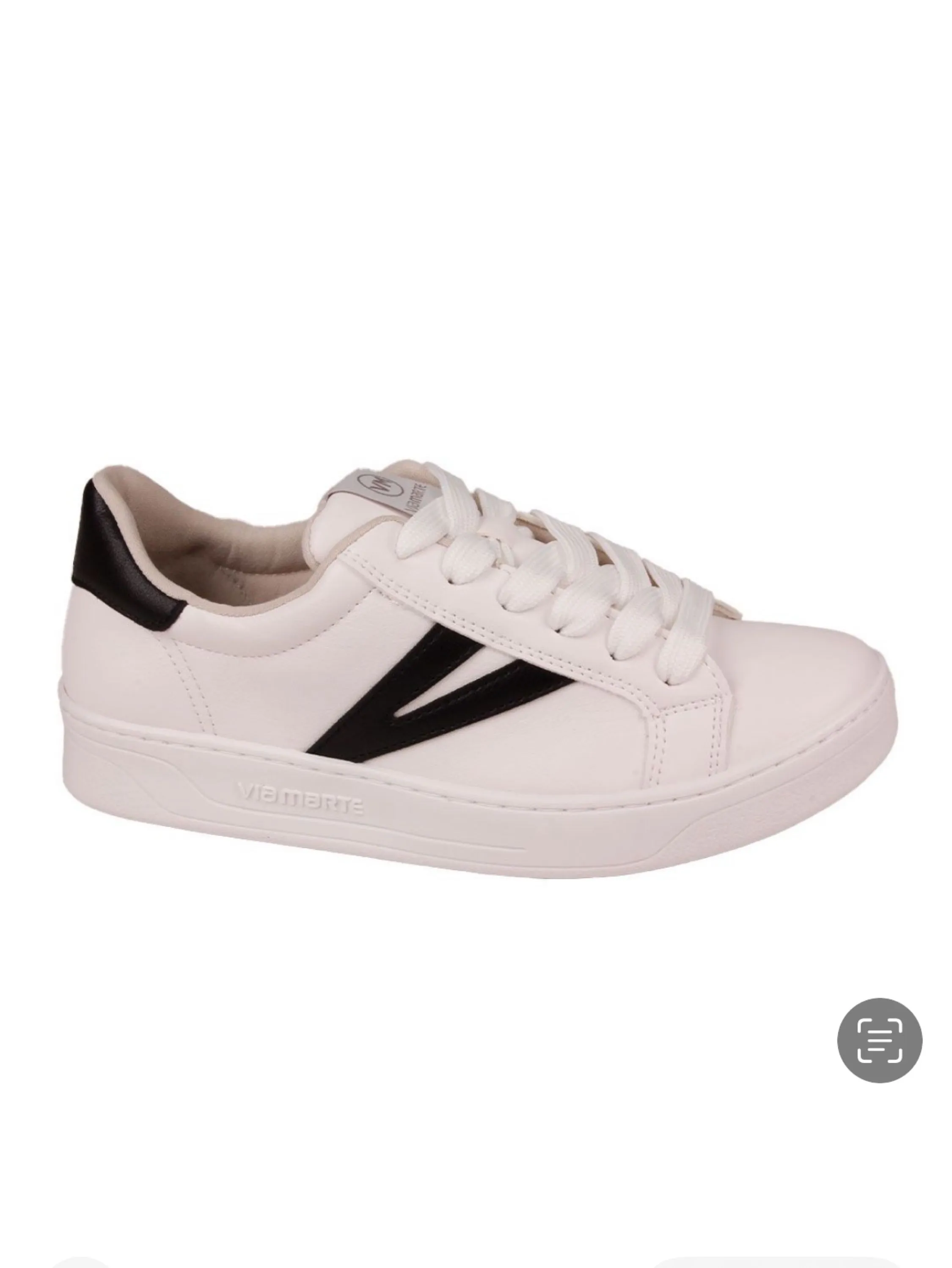 Tênis Casual Viamarte Branco /Preto