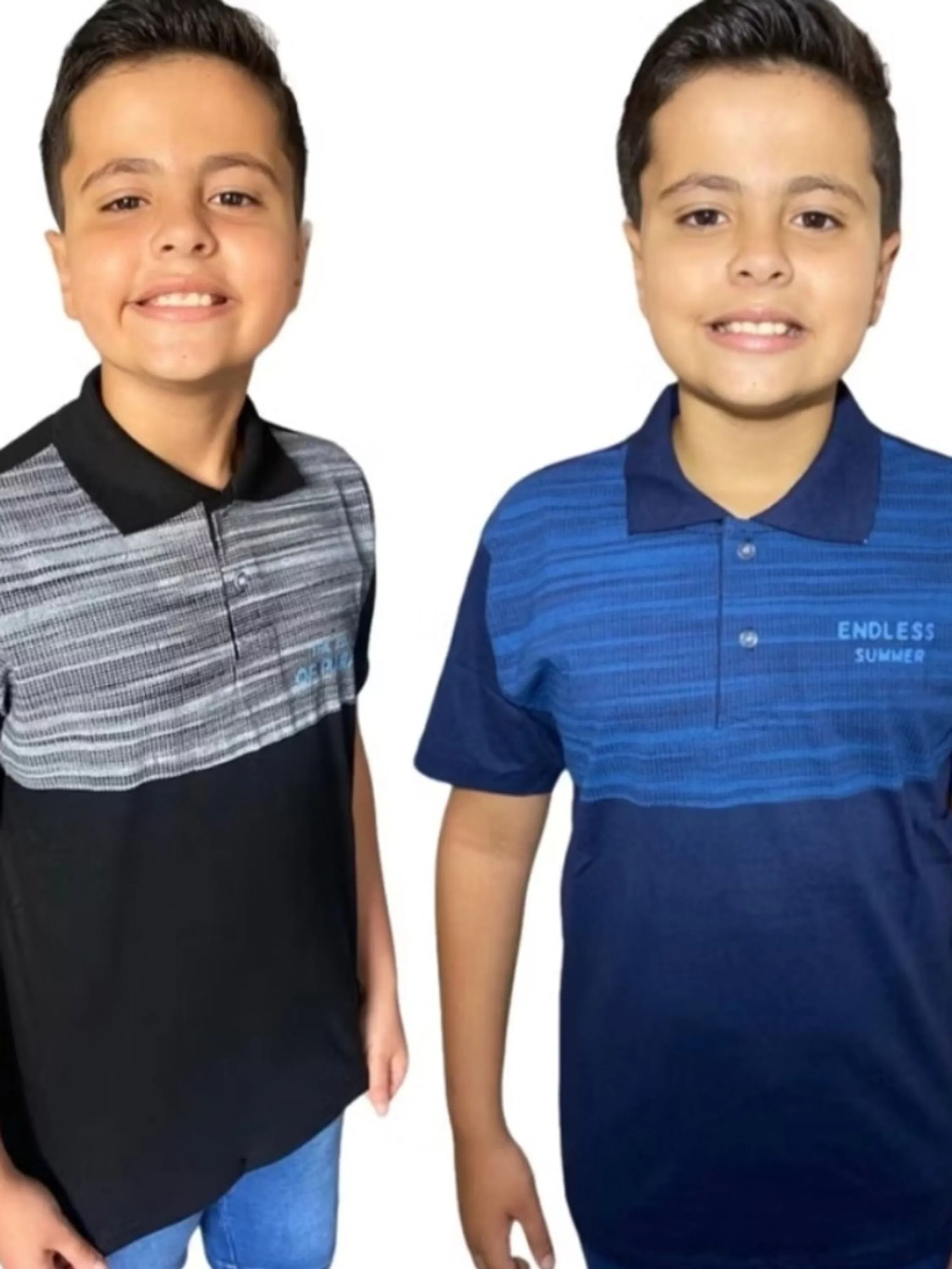 Polo infantil estampada