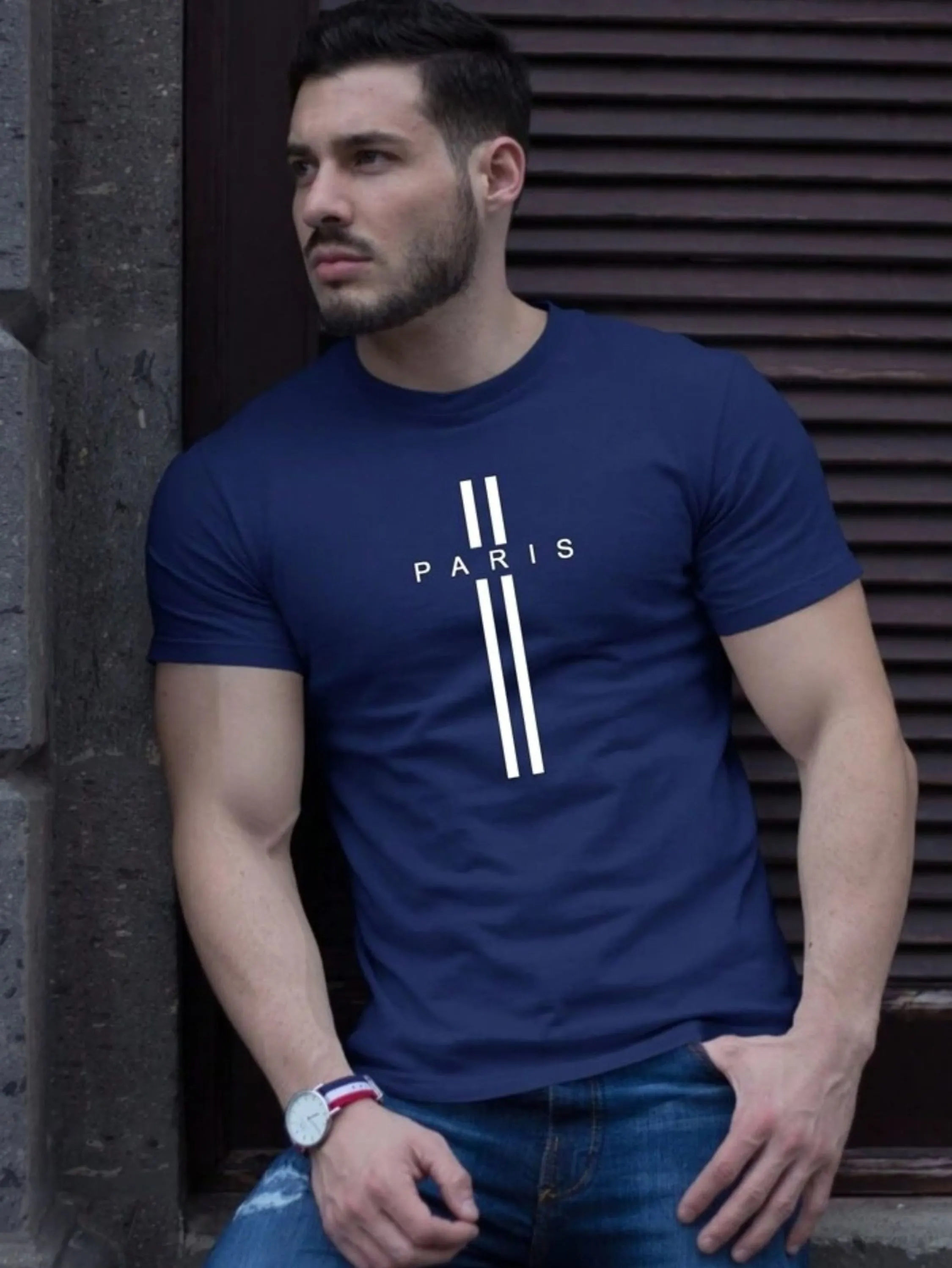 Camiseta Paris Algodão Masculina