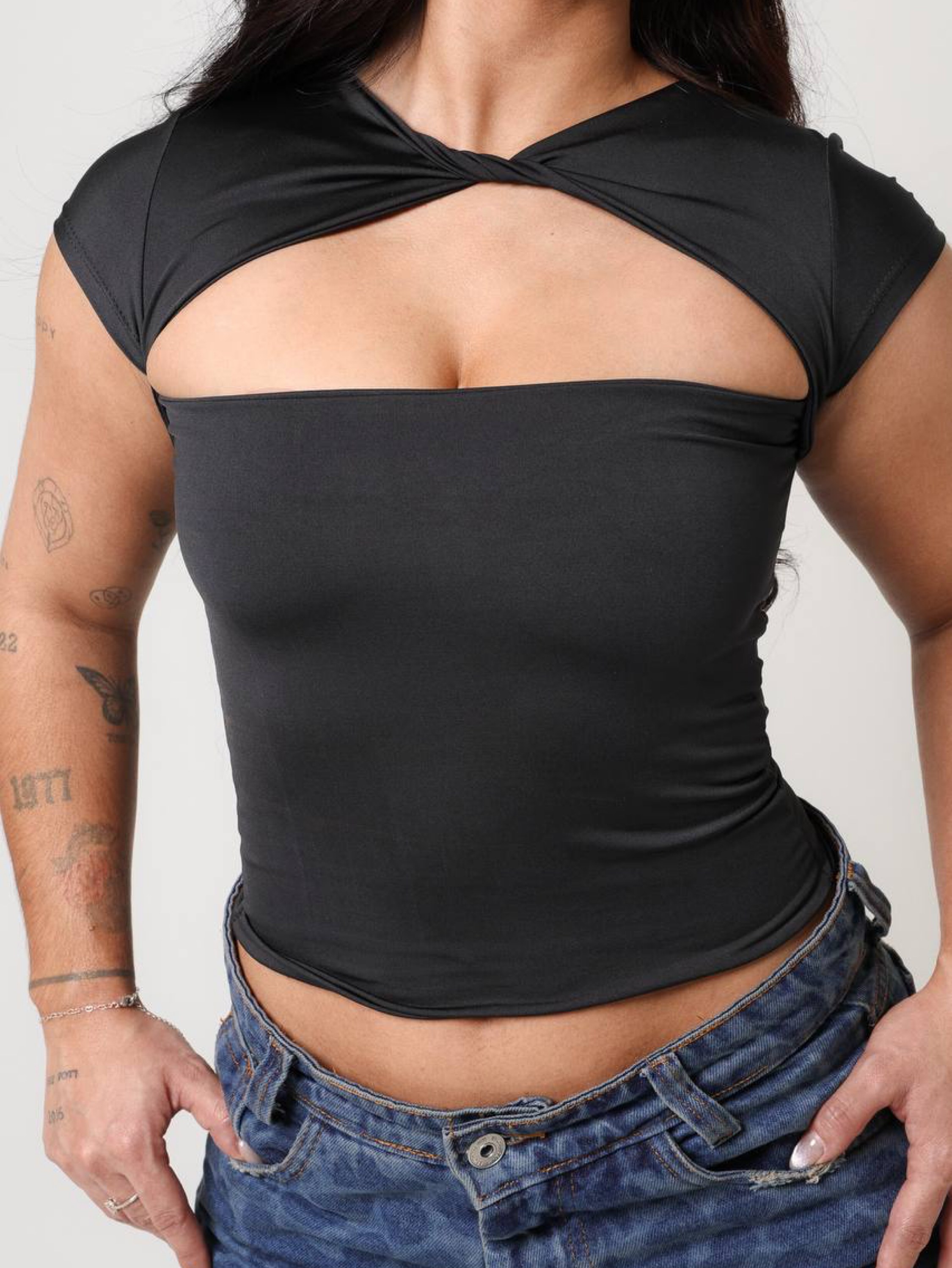 Blusa Feminina Trançada Cropped Suplex Moda Blogueira