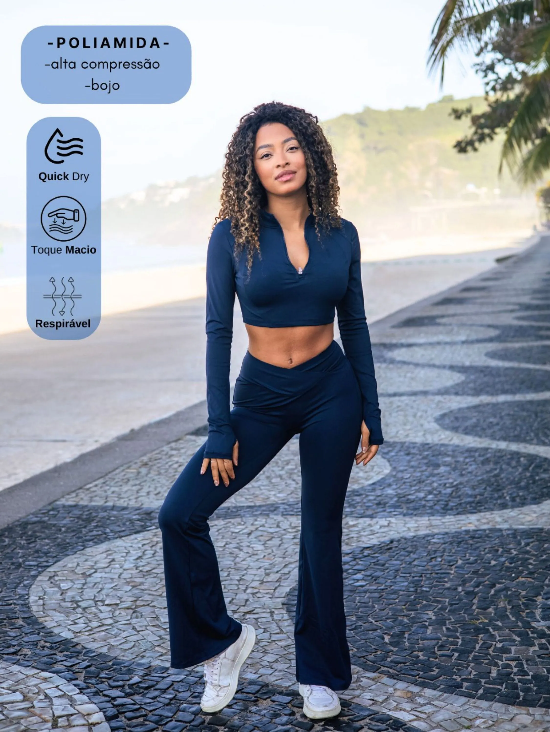 Conjunto manga longa e calça MT105