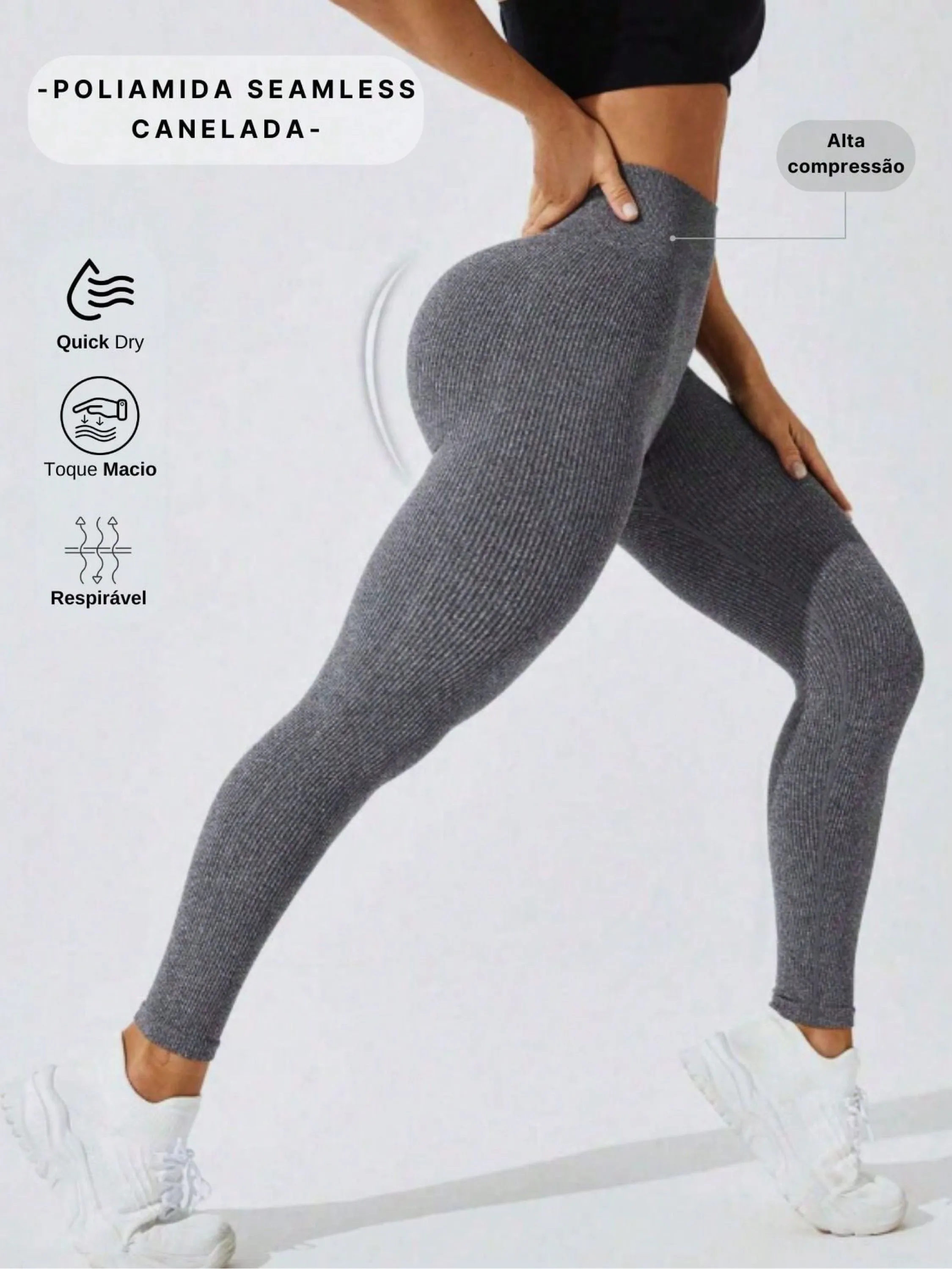 Legging canelada encorpada XY01