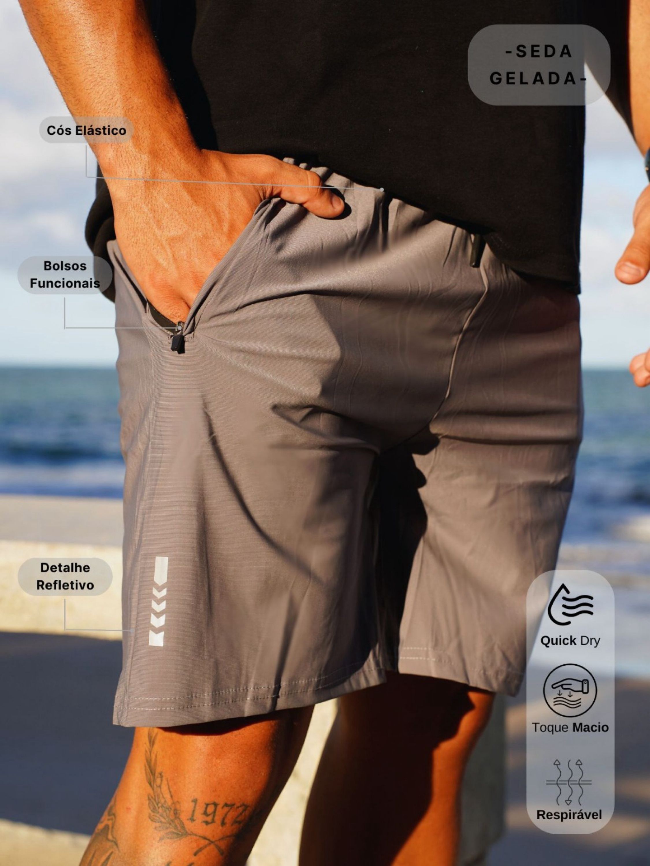 Bermuda seda gelada YL06