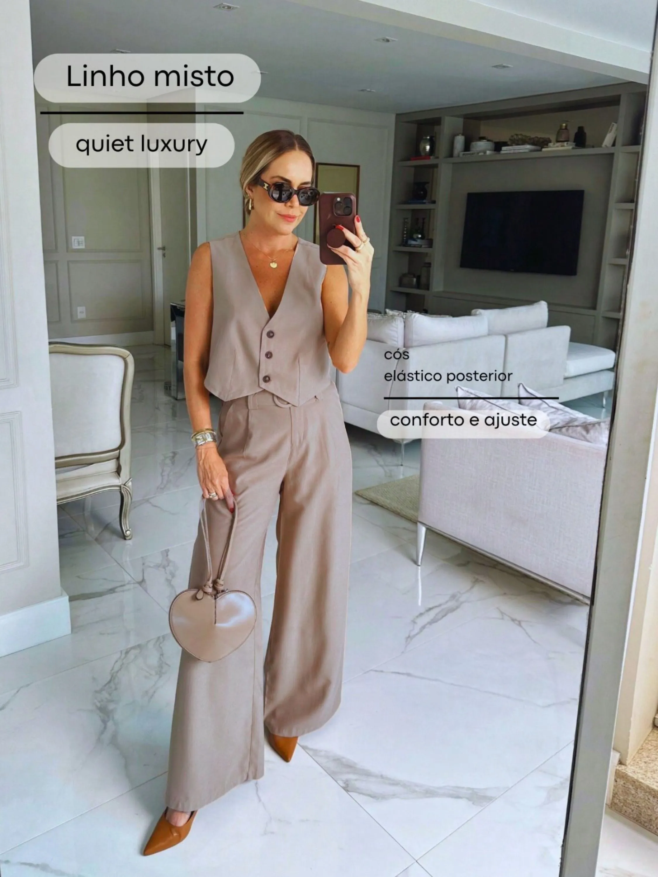 Conjunto colete, calça e cinto BG2310