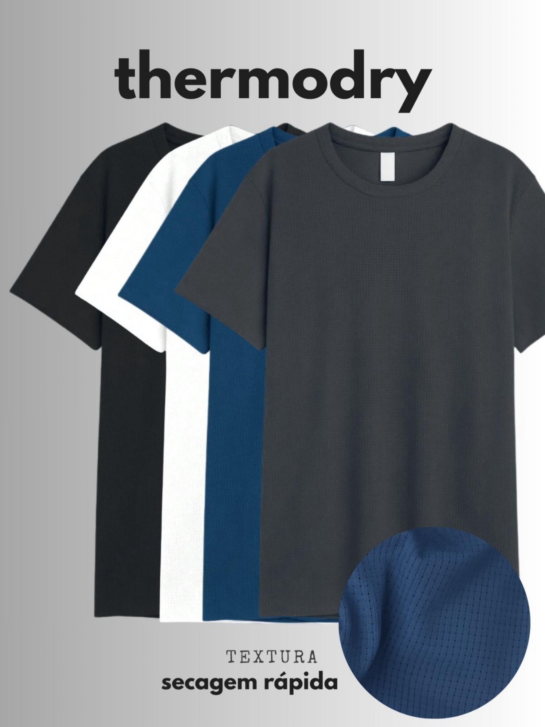 Camiseta Masculina em Poliamida Thermo Dry TZ801