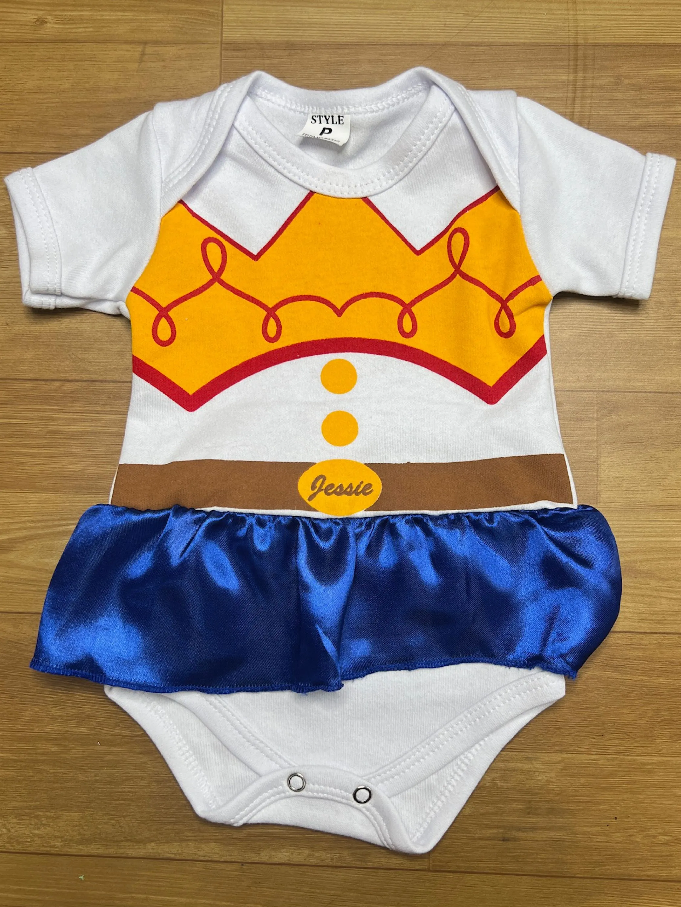 Body Bebê Jessie Toy Story Fantasia Festa Mesversário