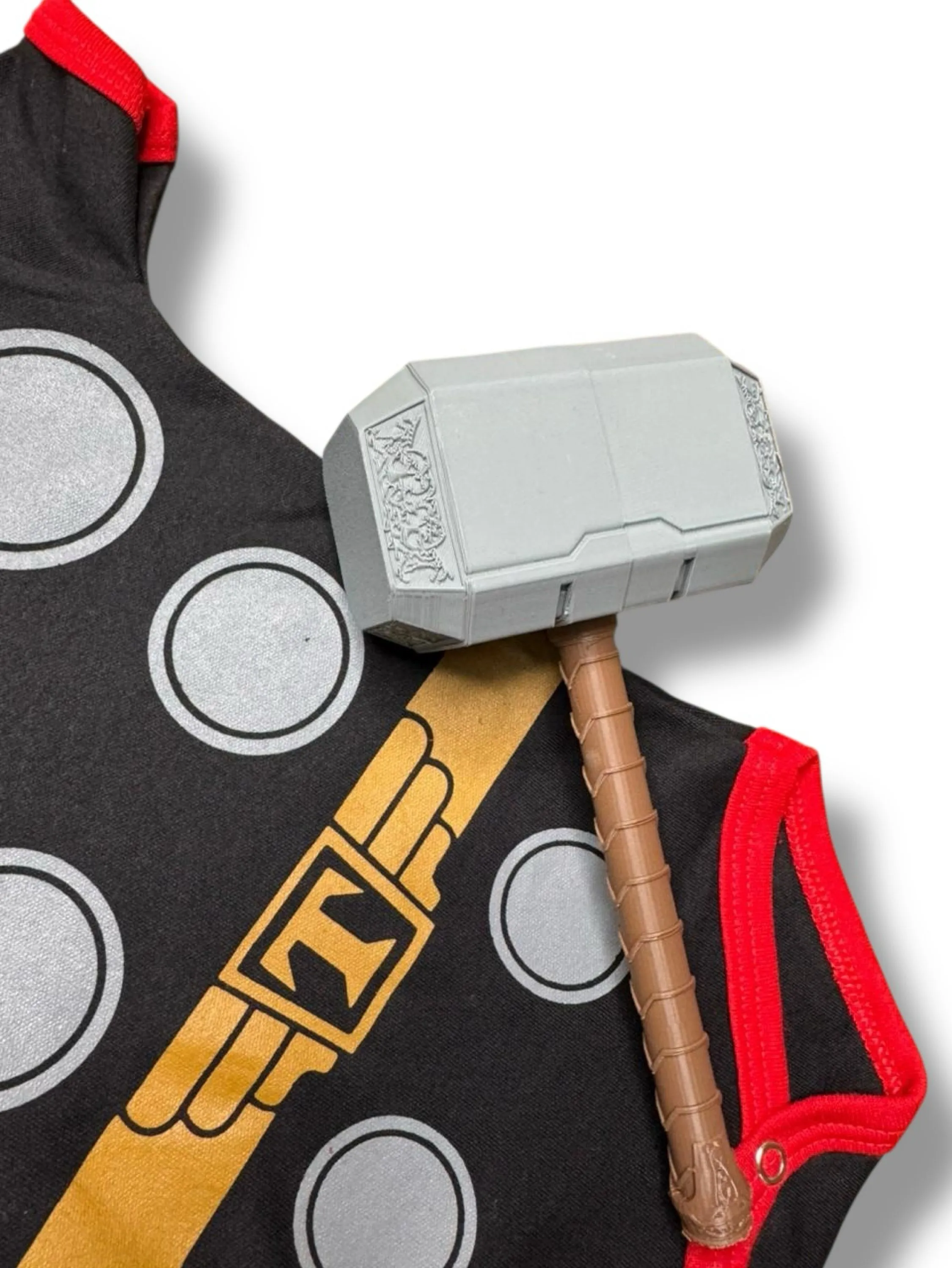Body Thor Fantasia Bebê + Máscara + Martelo Mesversário