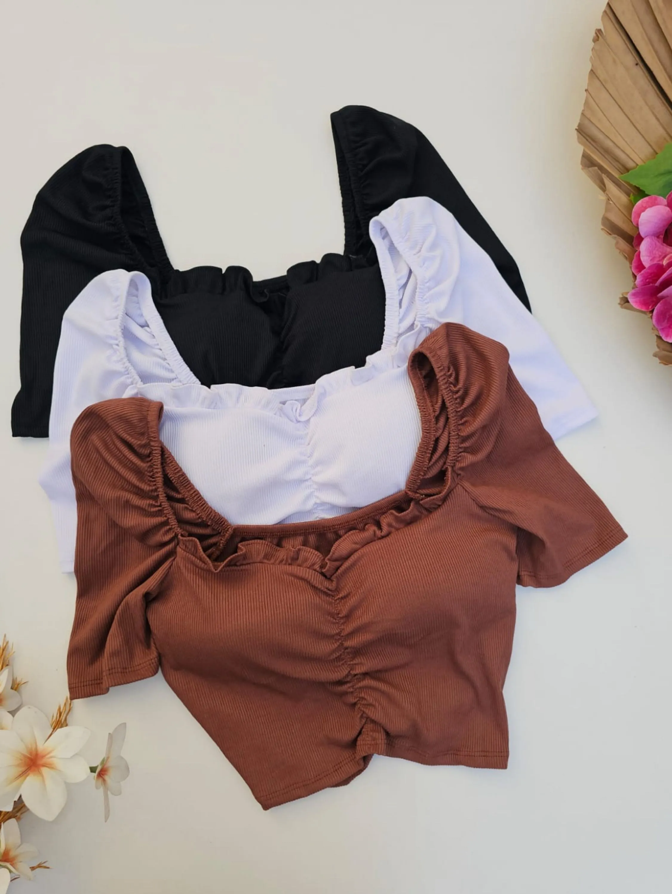 cropped ombro princesa