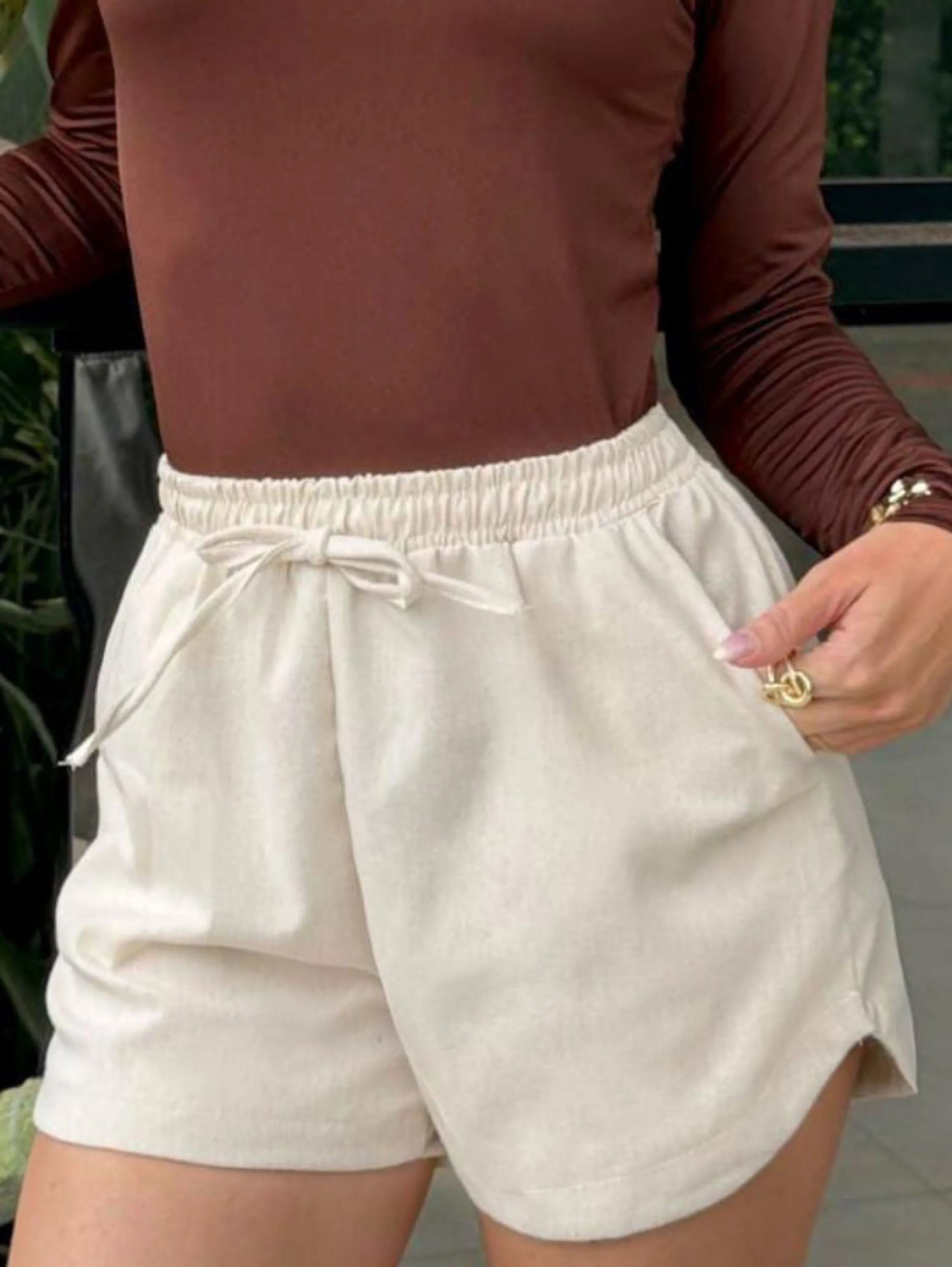 Short linho soltinho