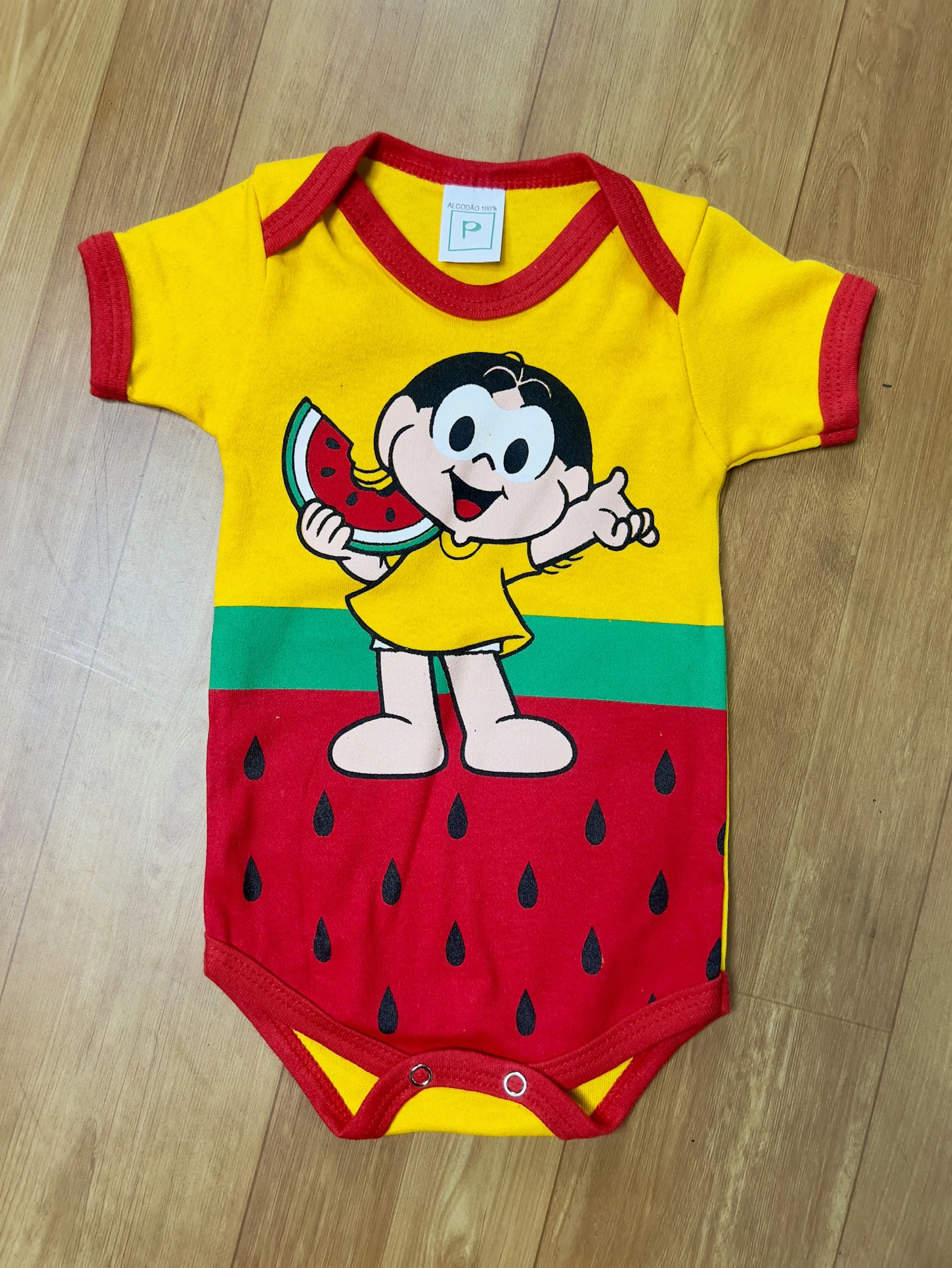 Body Bebê Magali Temático Mesversário Festa Infantil