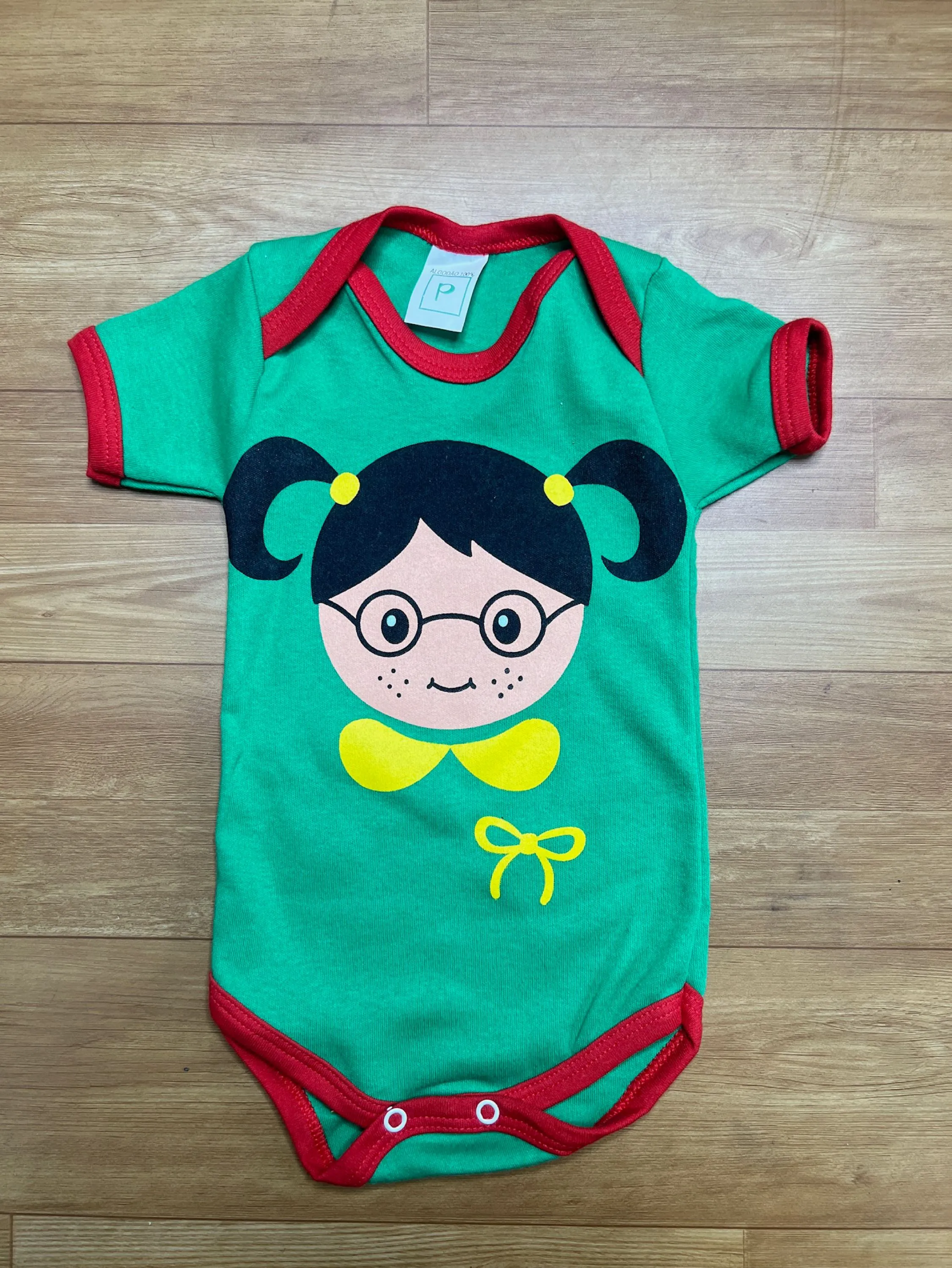 Body Bebê Fantasia Chiquinha Menina Mesversário Festa Fofo