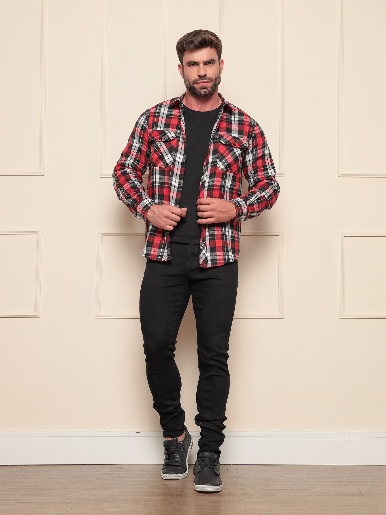 (Camisa Xadrez Masculina C3302)**