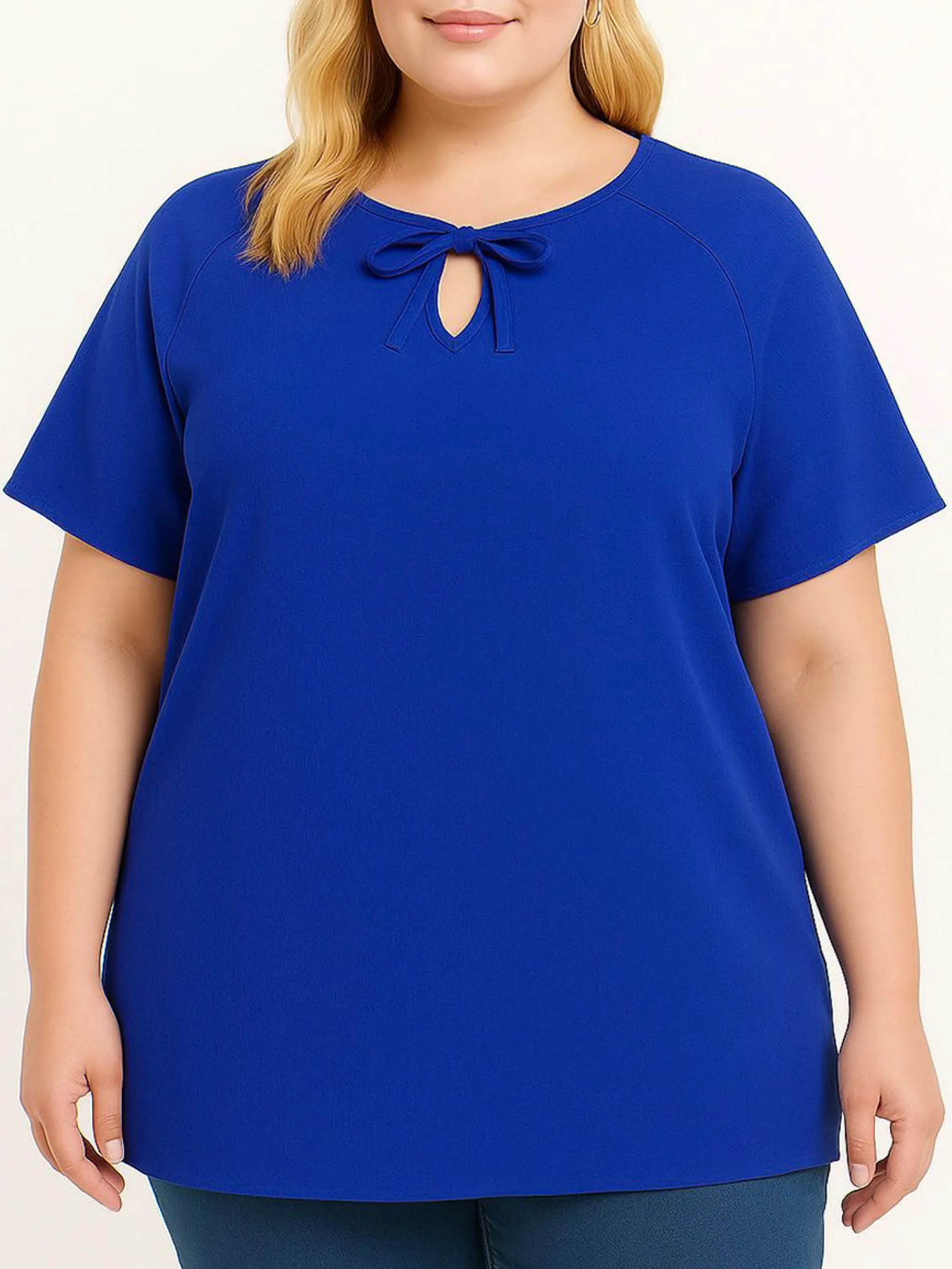 blusa plussize manga curta tecido duna