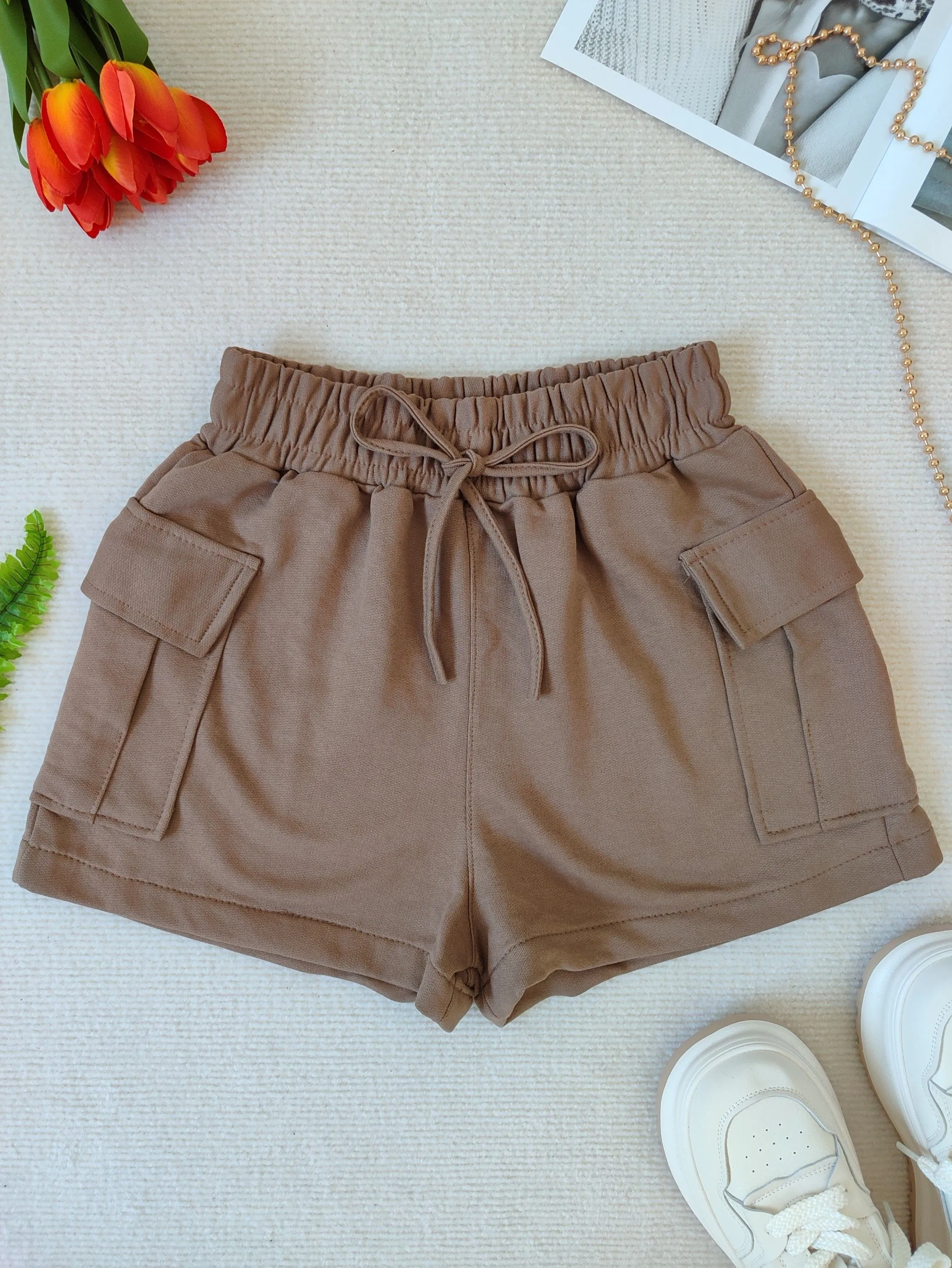 shorts feminina tecido moletinho