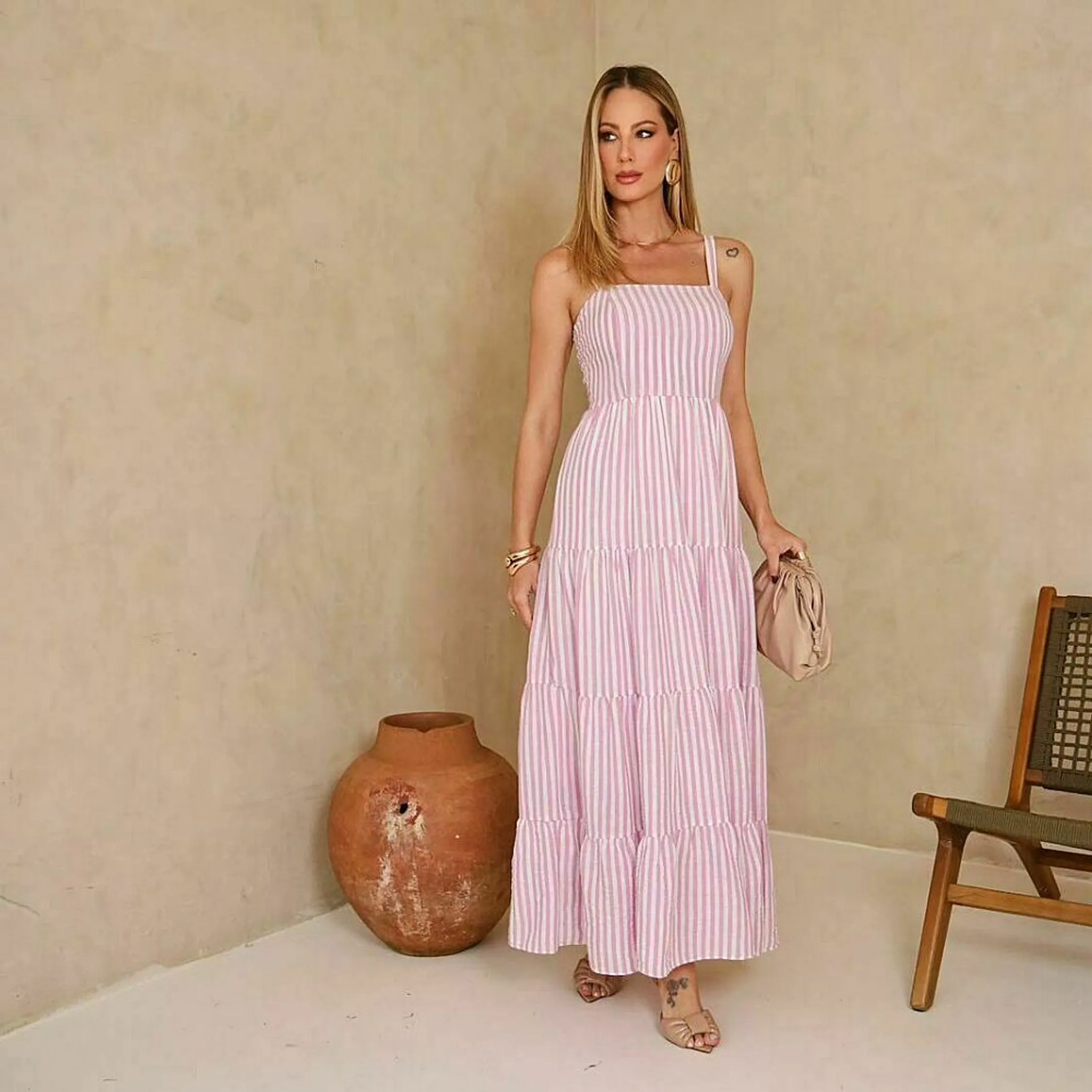 Vestido listrado