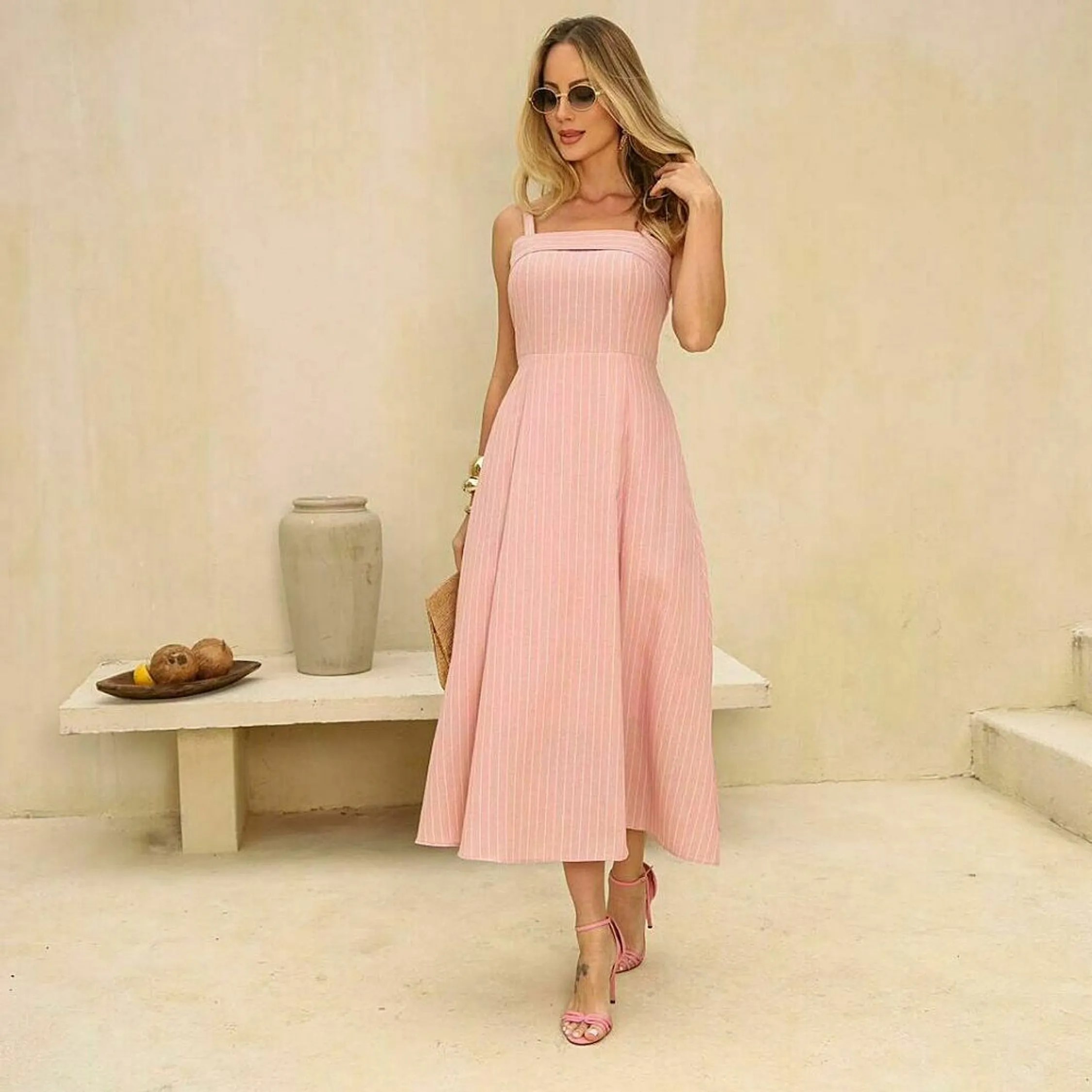 Vestido listrado