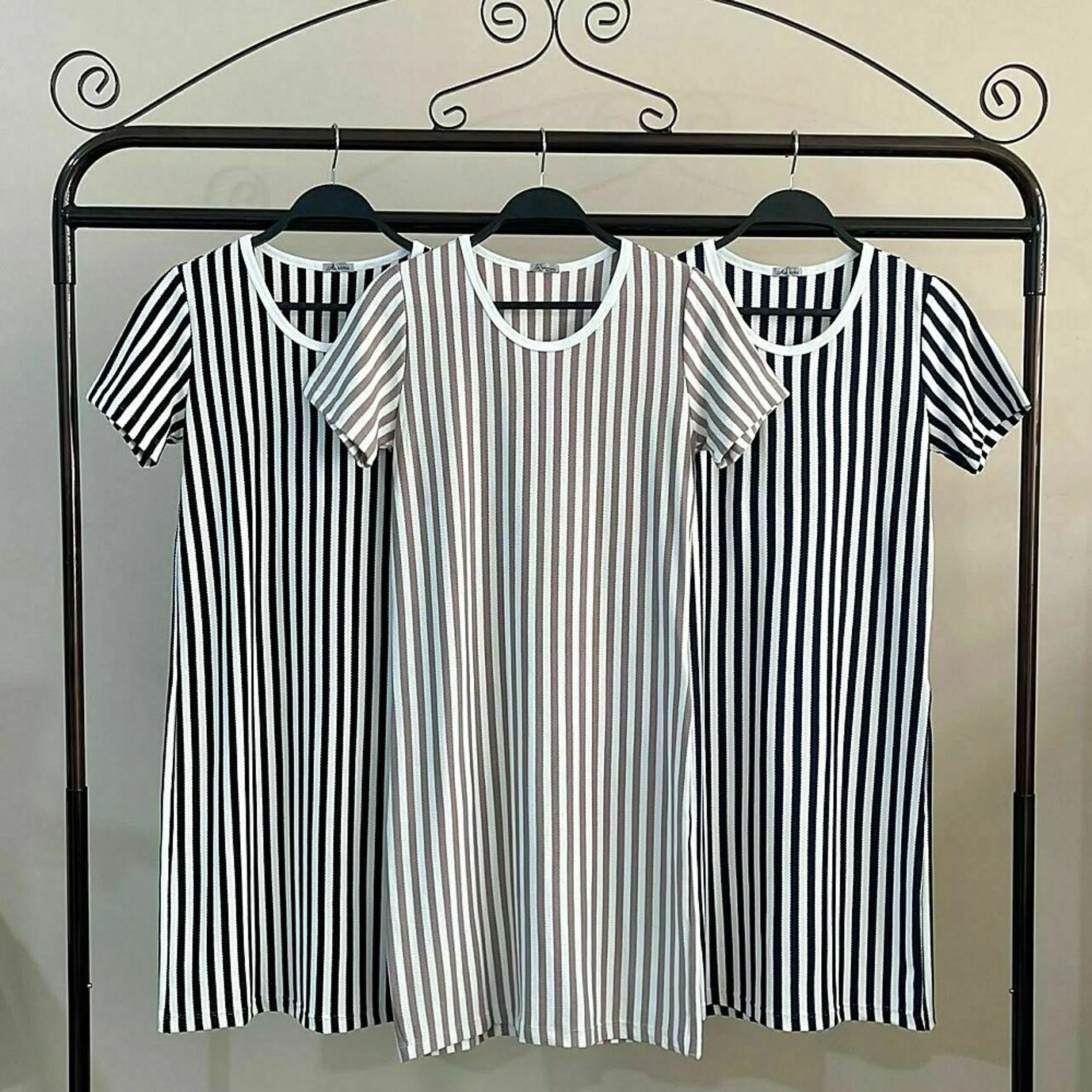 Vestido listrado