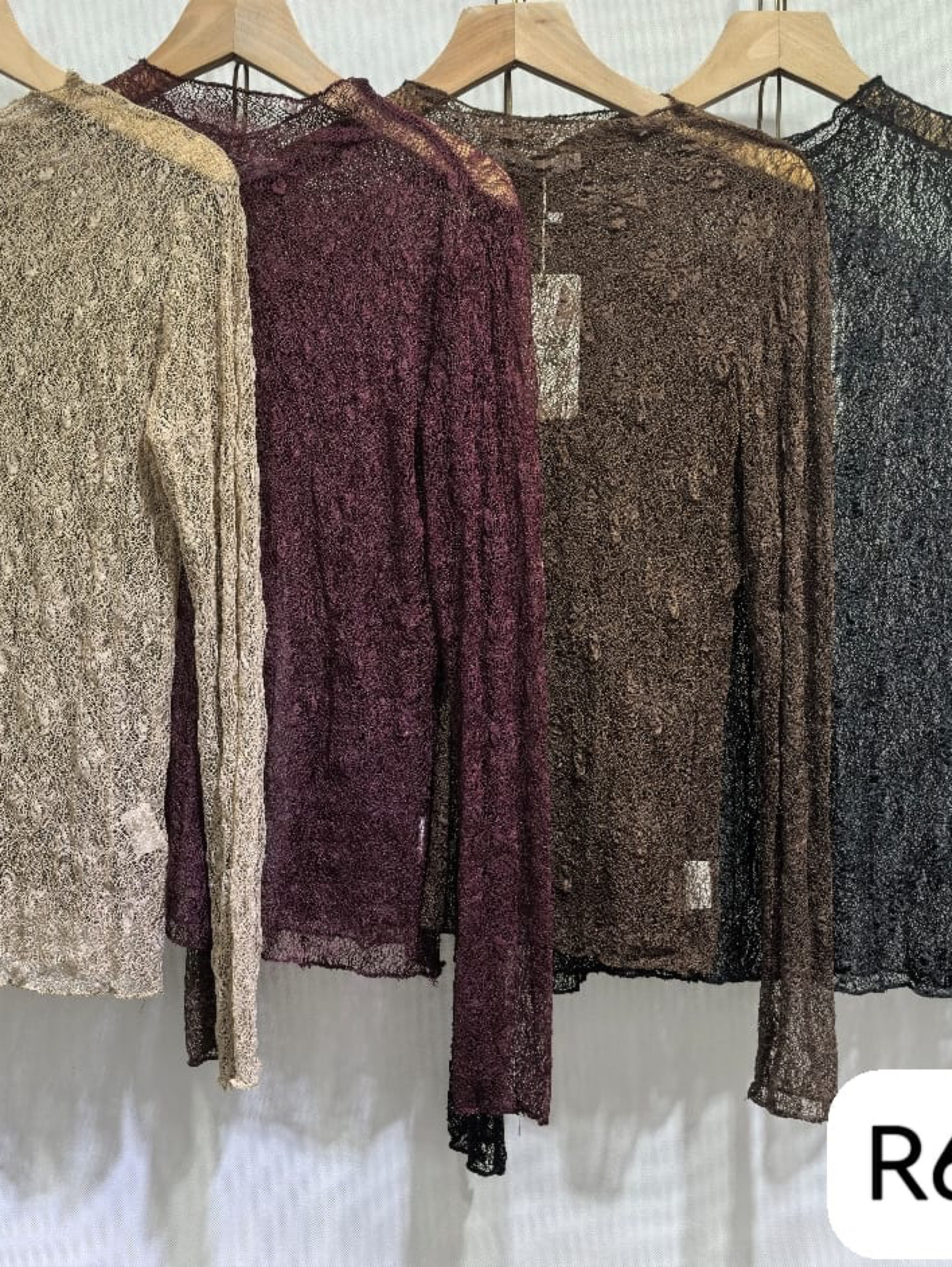 blusa de renda manga longa importado
