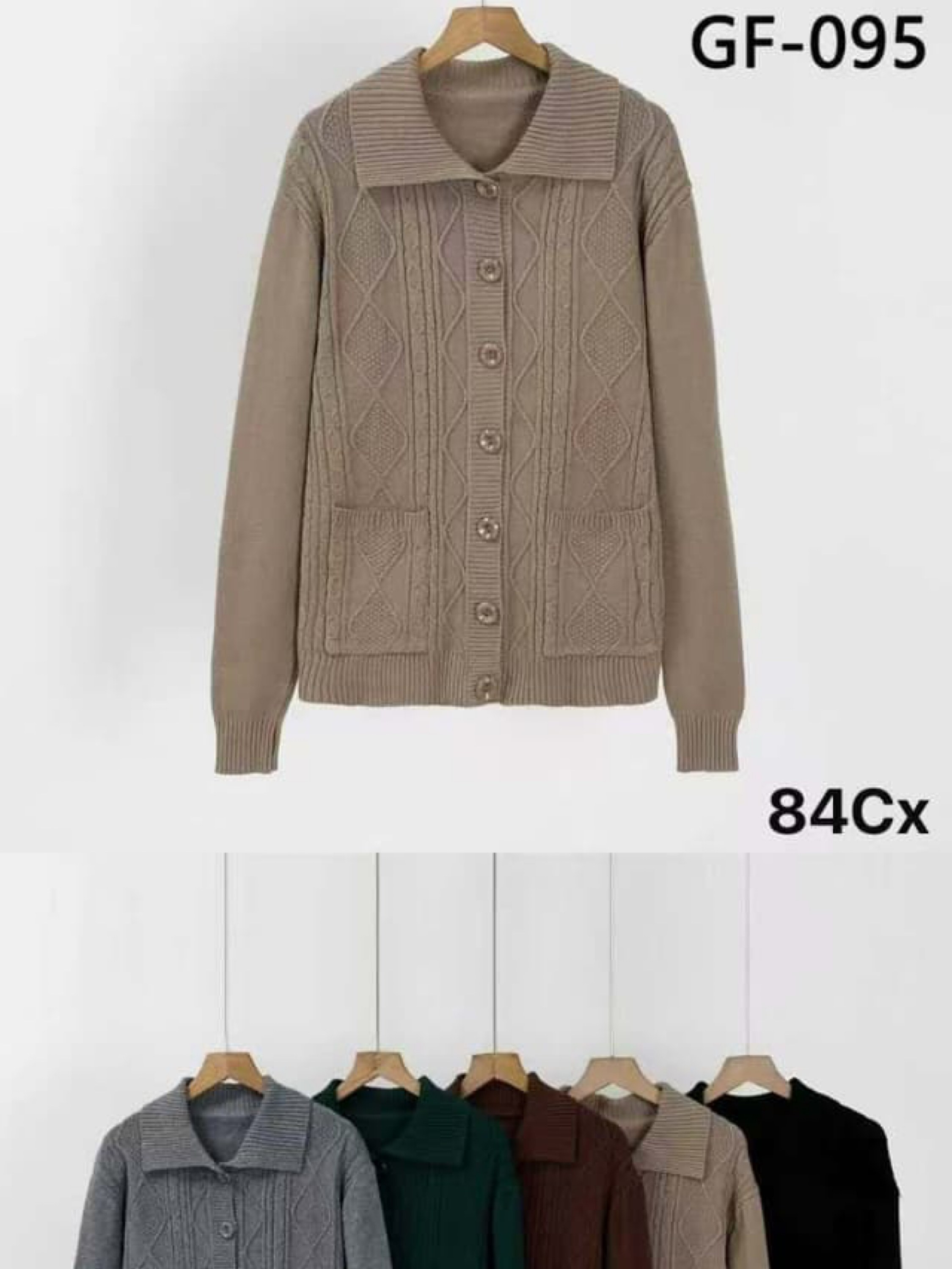 Casaco modal de botão plus size improtado