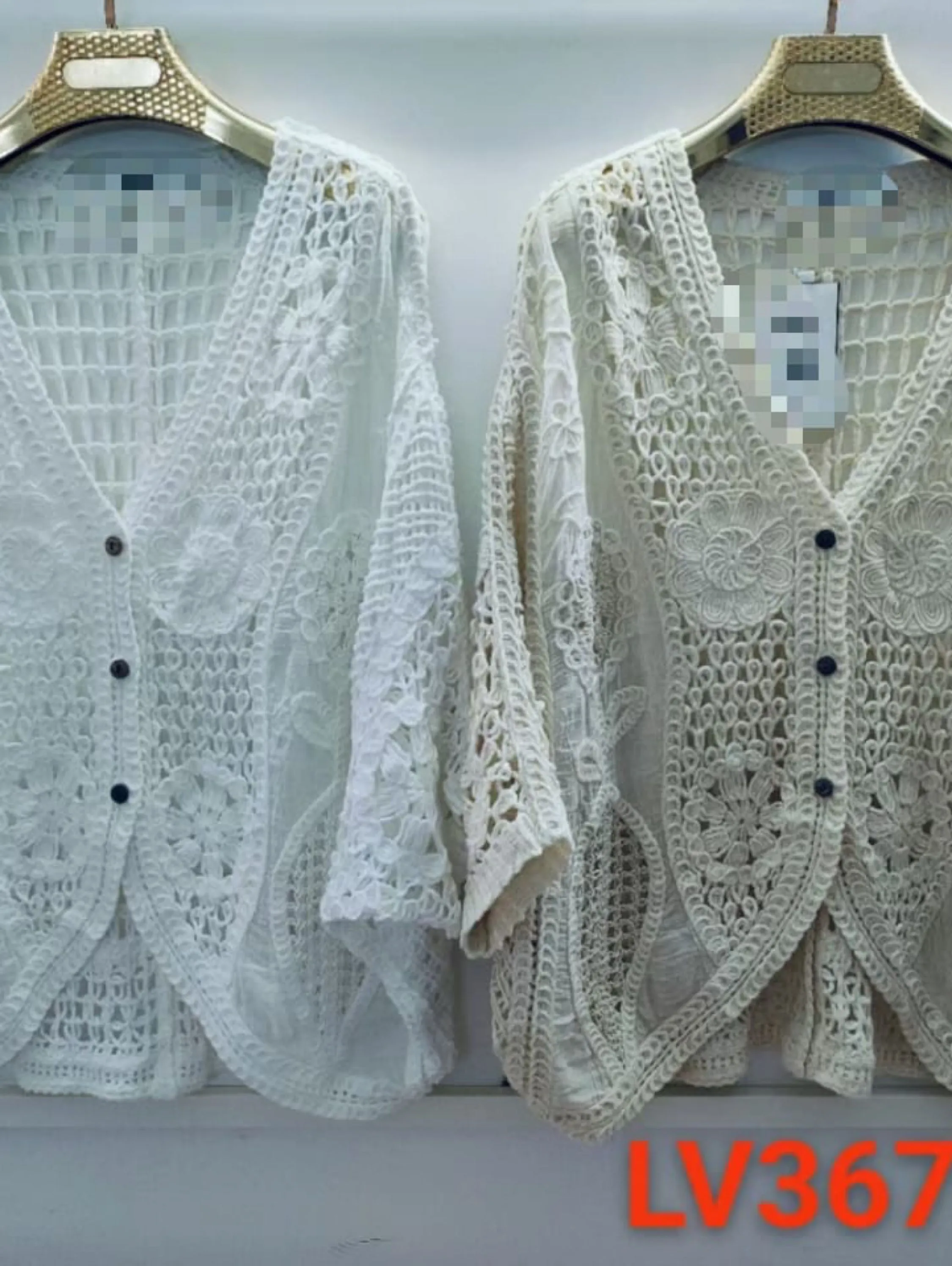 Blusa de praia de botão aberto importado