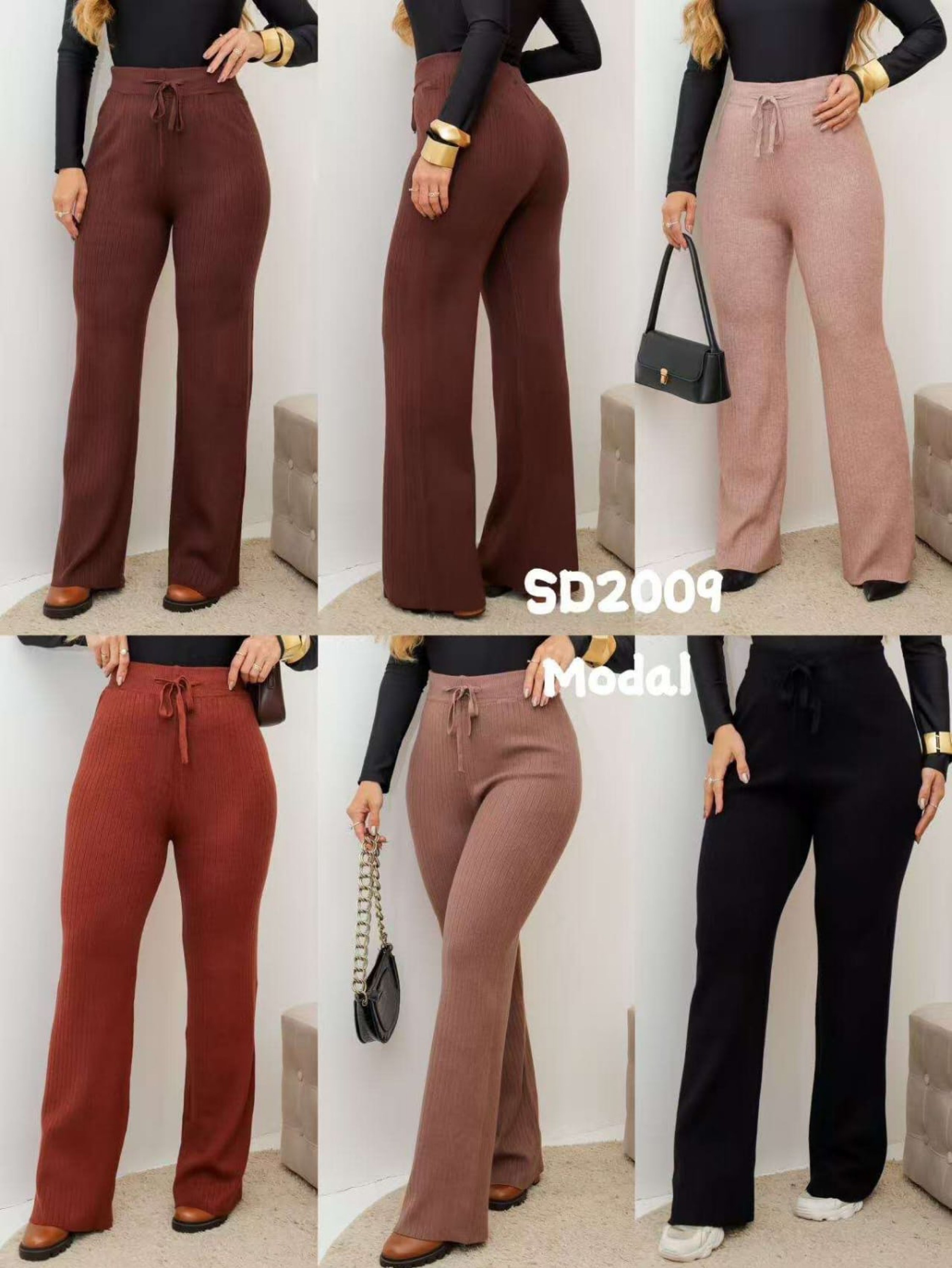 calca pantalona  de modal importado