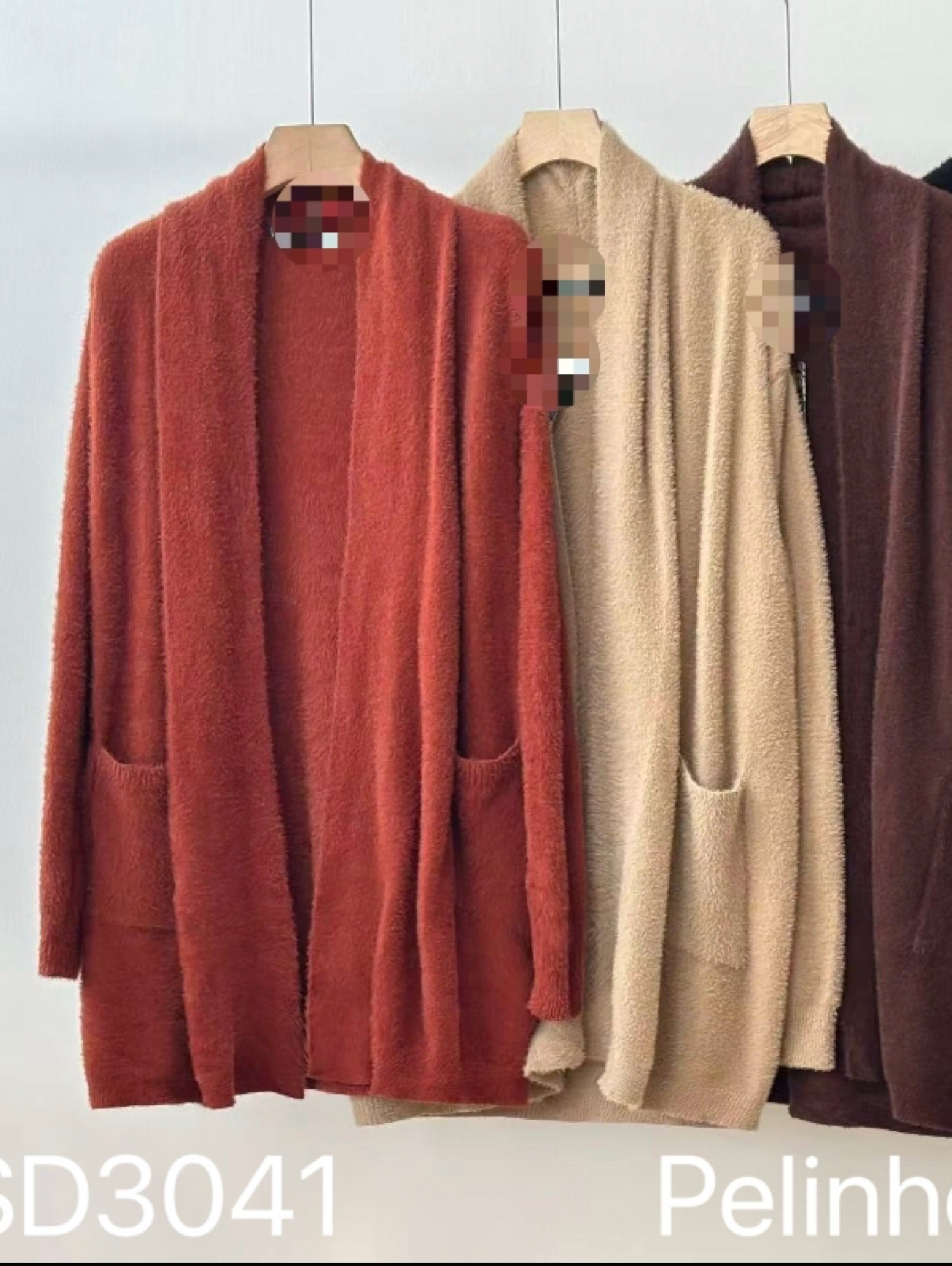 Kimono de pelúcia grosso grande importado